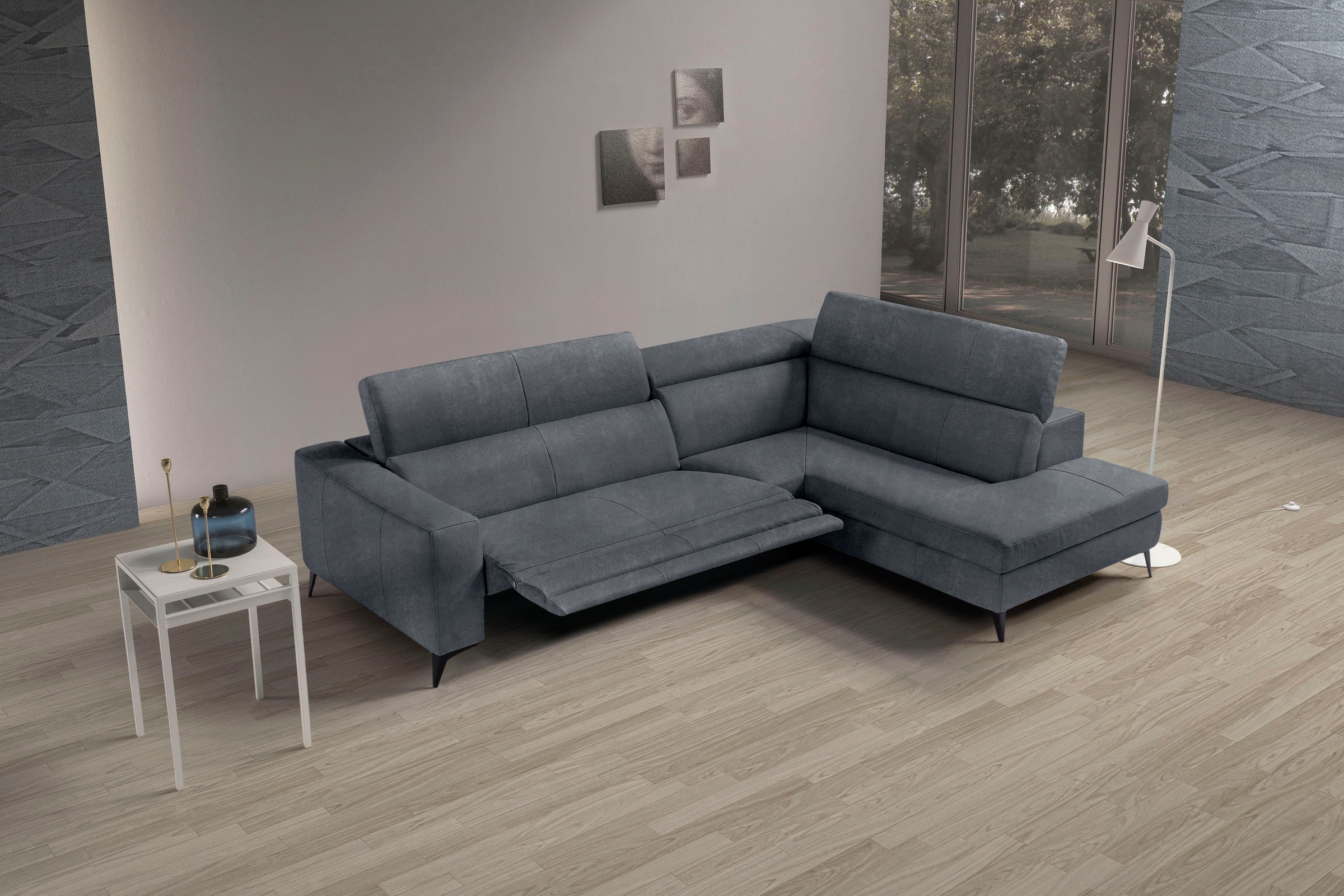 Egoitaliano Ecksofa »Edith, Designsofa mit hohem Sitzkomfort, L-Form«, inkl günstig online kaufen