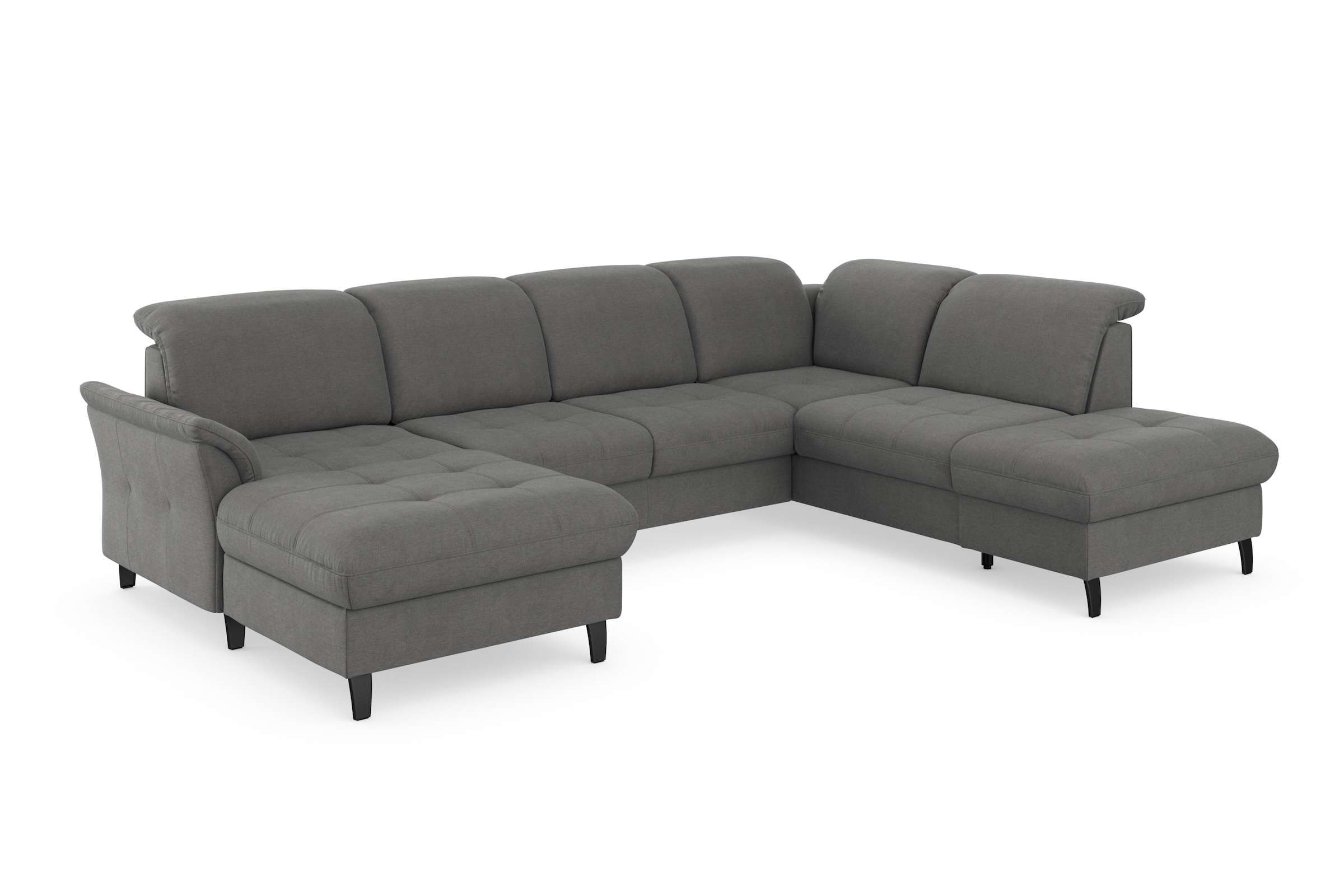 sit&more Wohnlandschaft »Maggiore U-Form«, wahlweise mit Kopfteilverstellung, Bettfunktion und Stauraum