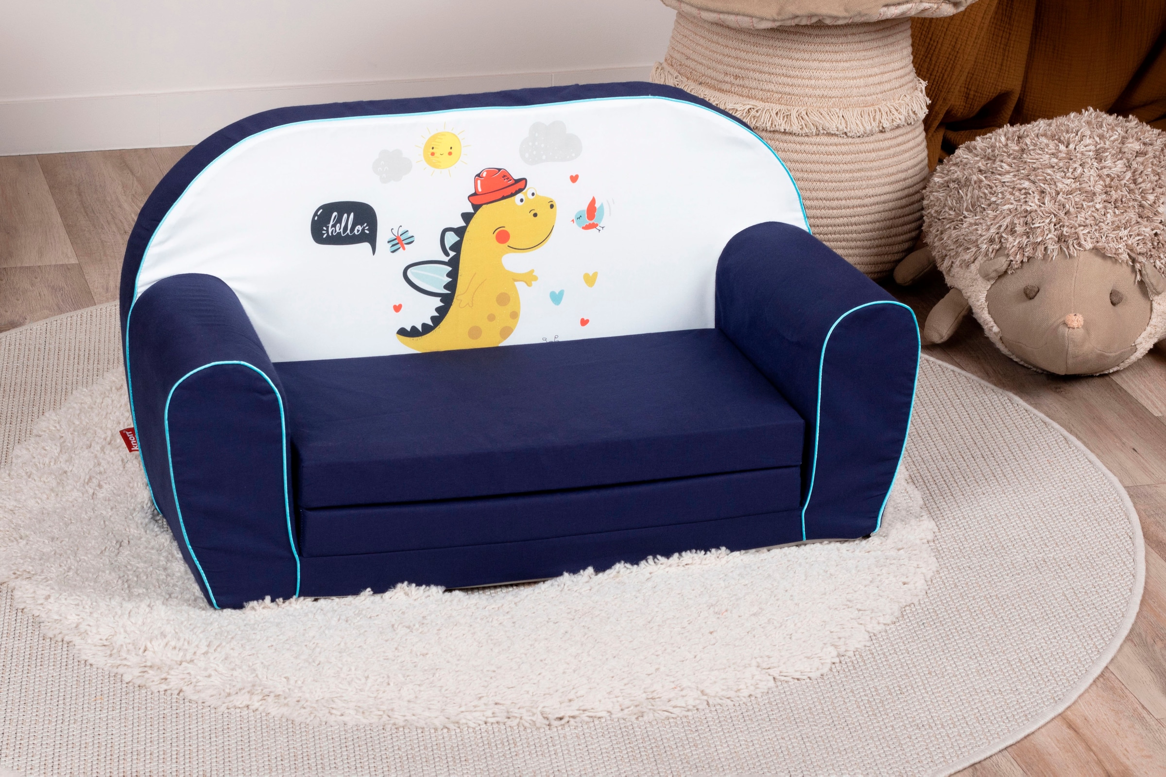 Knorrtoys® Sofa »Lovely dino«, für Kinder; Made in Europe