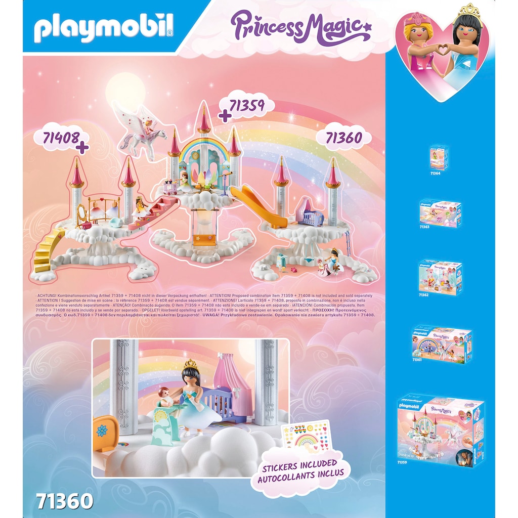 Playmobil® Konstruktions-Spielset »Himmlische Babywolke (71360), Princess Magic«, (63 St.)