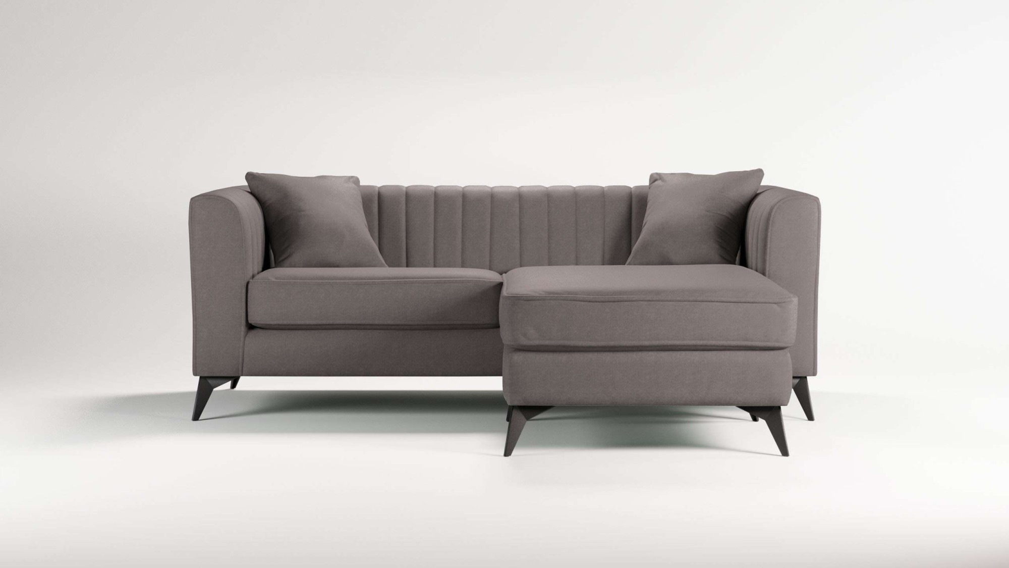 Places of Style Ecksofa »MATTHEW L-Form ideal für kleine Räume, Maße B/T/H: günstig online kaufen