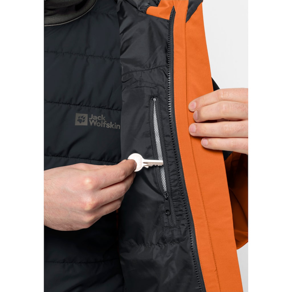 Jack Wolfskin 3-in-1-Funktionsjacke »GLAABACH 3IN1 JKT M«, (2 teilig), mit Kapuze