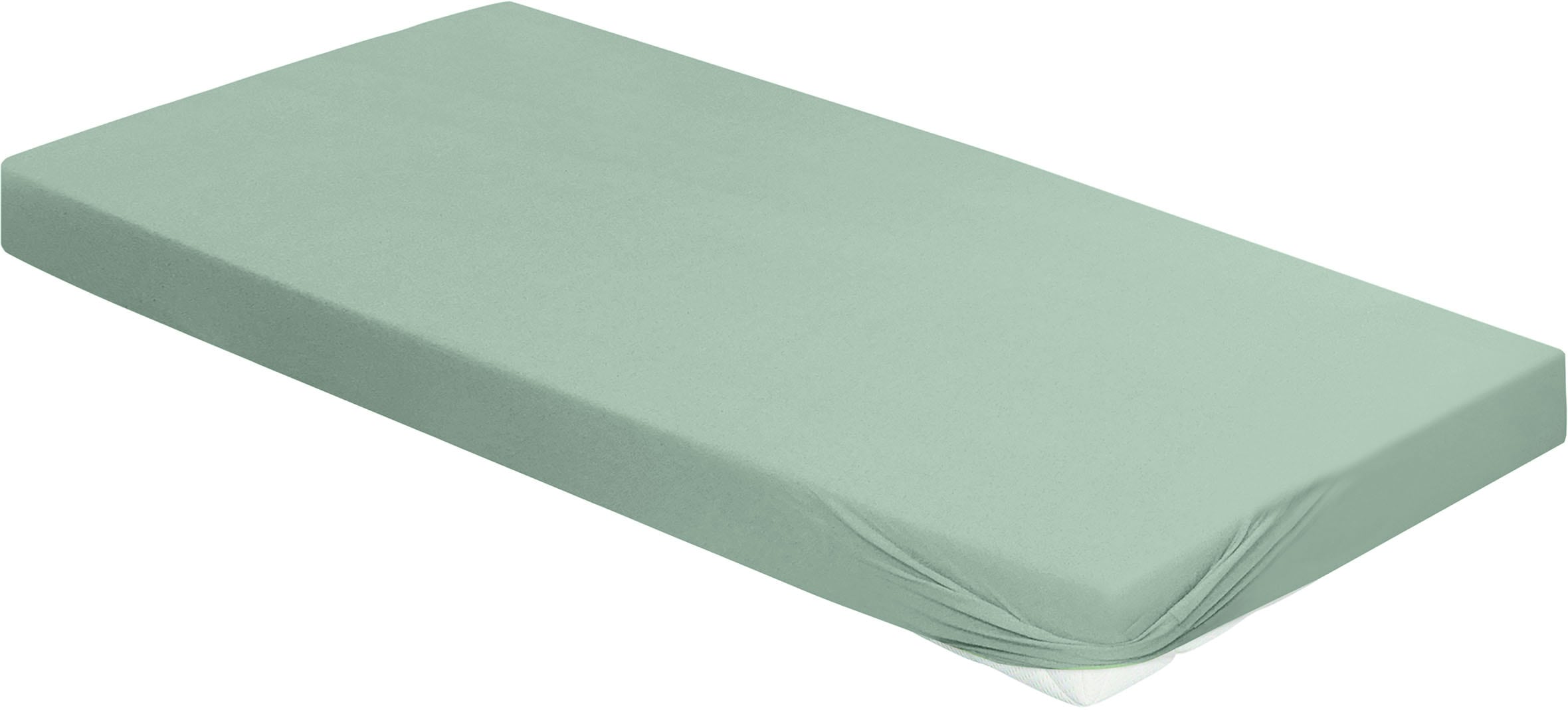 BIERBAUM Spannbettlaken »Jersey«, 95 % Baumwolle und 5 % Elasthan für optim günstig online kaufen