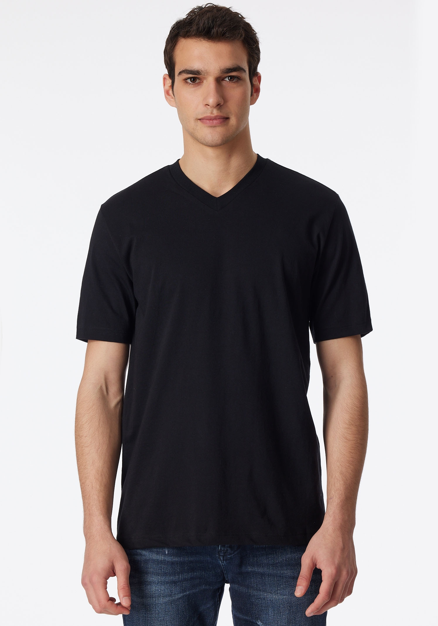 Schiesser V-Shirt »"Essentials"«, (2er-Pack), mit V-Ausschnitt