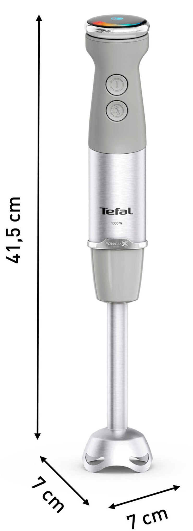 Tefal Stabmixer »HB673B Quickchef+«, 1000 W, Silence-Modus, 20 Geschwindigkeitsstufen, inkl. Zubehör