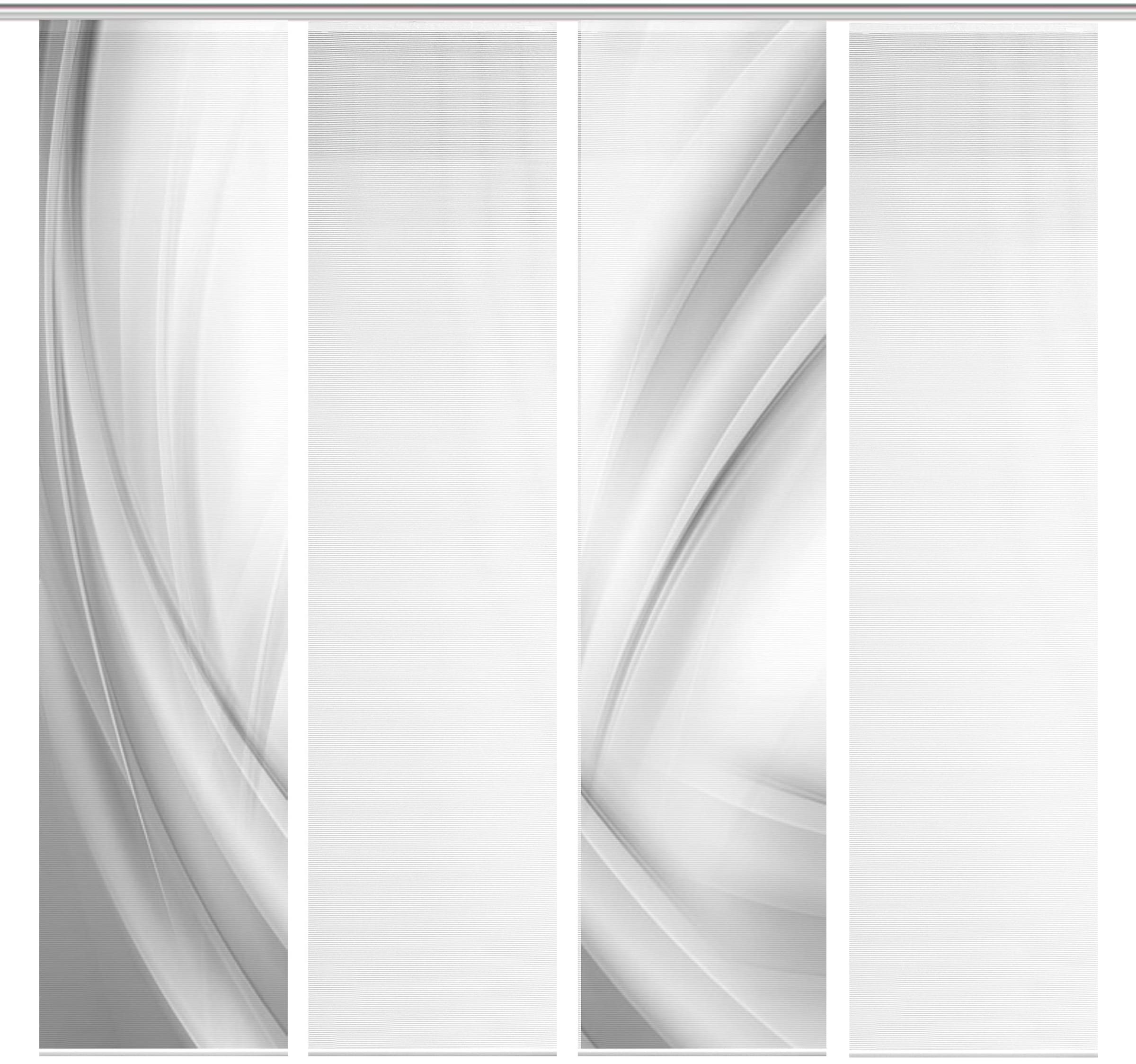 Vision S Schiebegardine »4ER SET UNO«, (4 St.), HxB: 260x60, Schiebevorhang 4er Set Digitaldruck