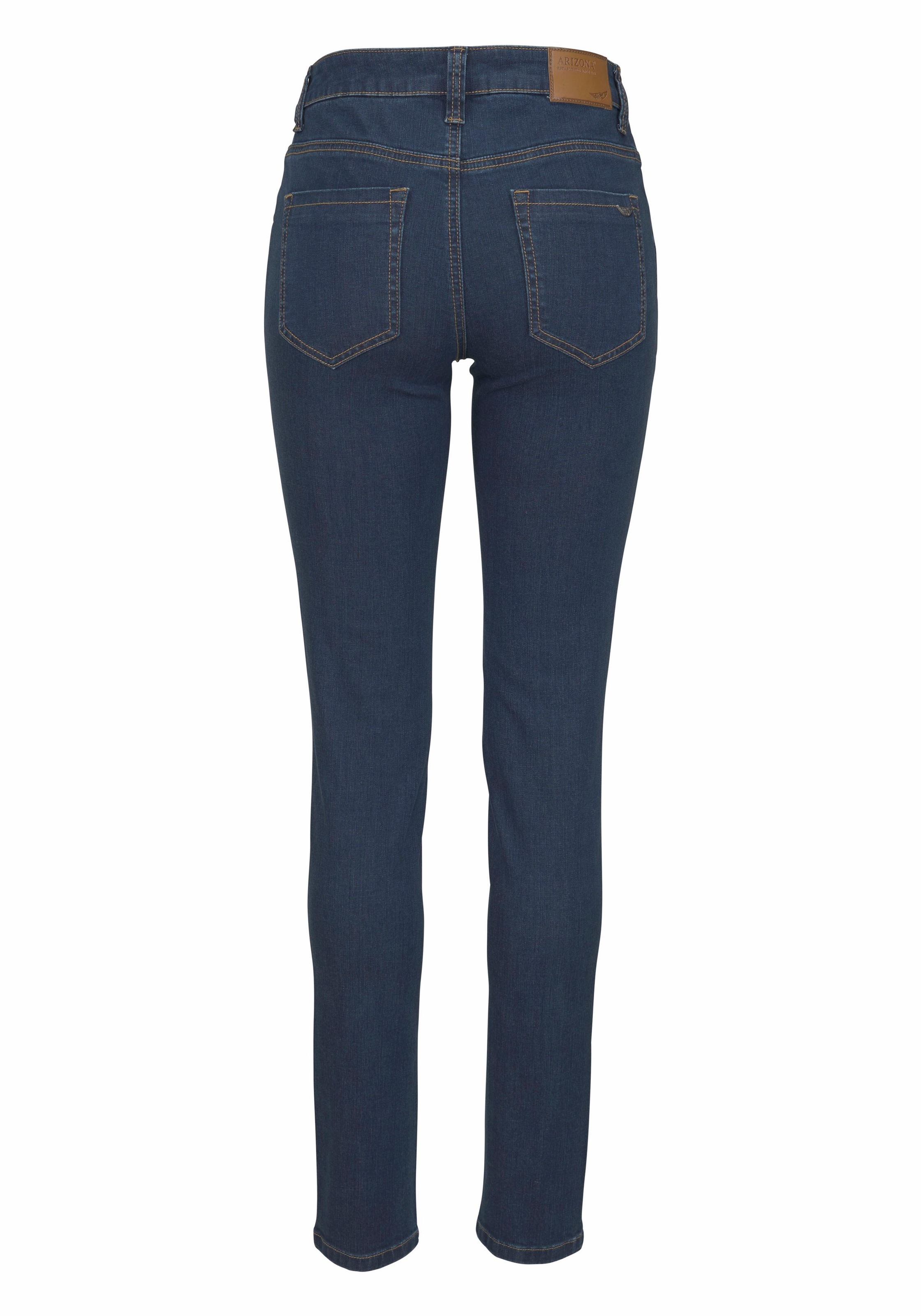 Arizona Slim-fit-Jeans »Curve-Collection«, hohe Leibhöhe, Five-Pocket-Design, Zip-Fly