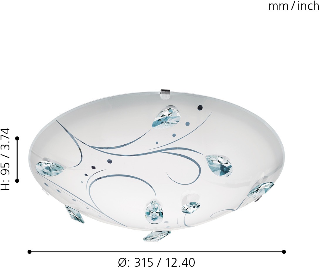 EGLO Deckenleuchte »SORRENTA 1«, 1 flammig, Leuchtmittel LED-Board   LED fe günstig online kaufen