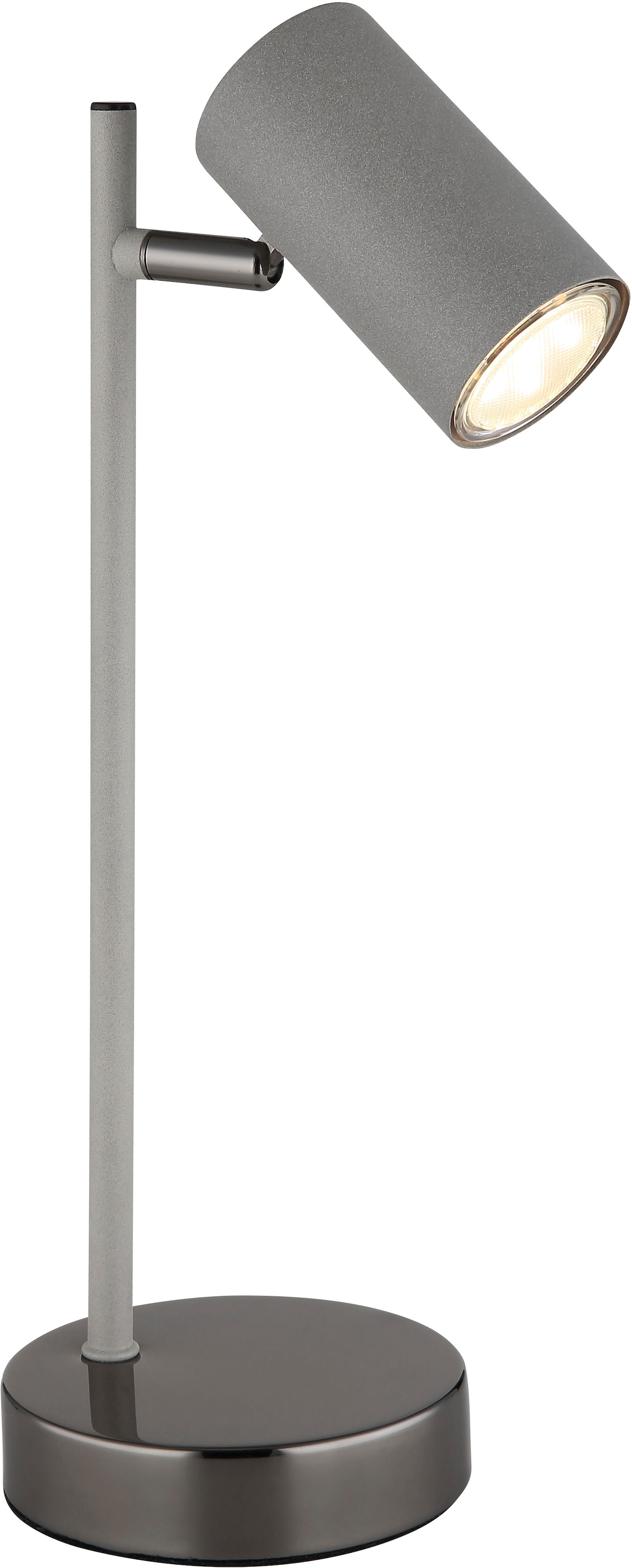 GLOBO LIGHTING LED Tischleuchte »ROBBY«, 1 flammig, Leuchtmittel GU10 | ohne Leuchtmittel, Wippschalter am Kabel, LxBxH: 132x120x350mm