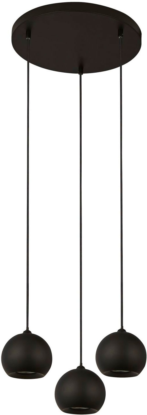 Searchlight Hängeleuchte »Eindhoven 3Lt Pendant  - Sand Black Metal« GU10 1 Stk.