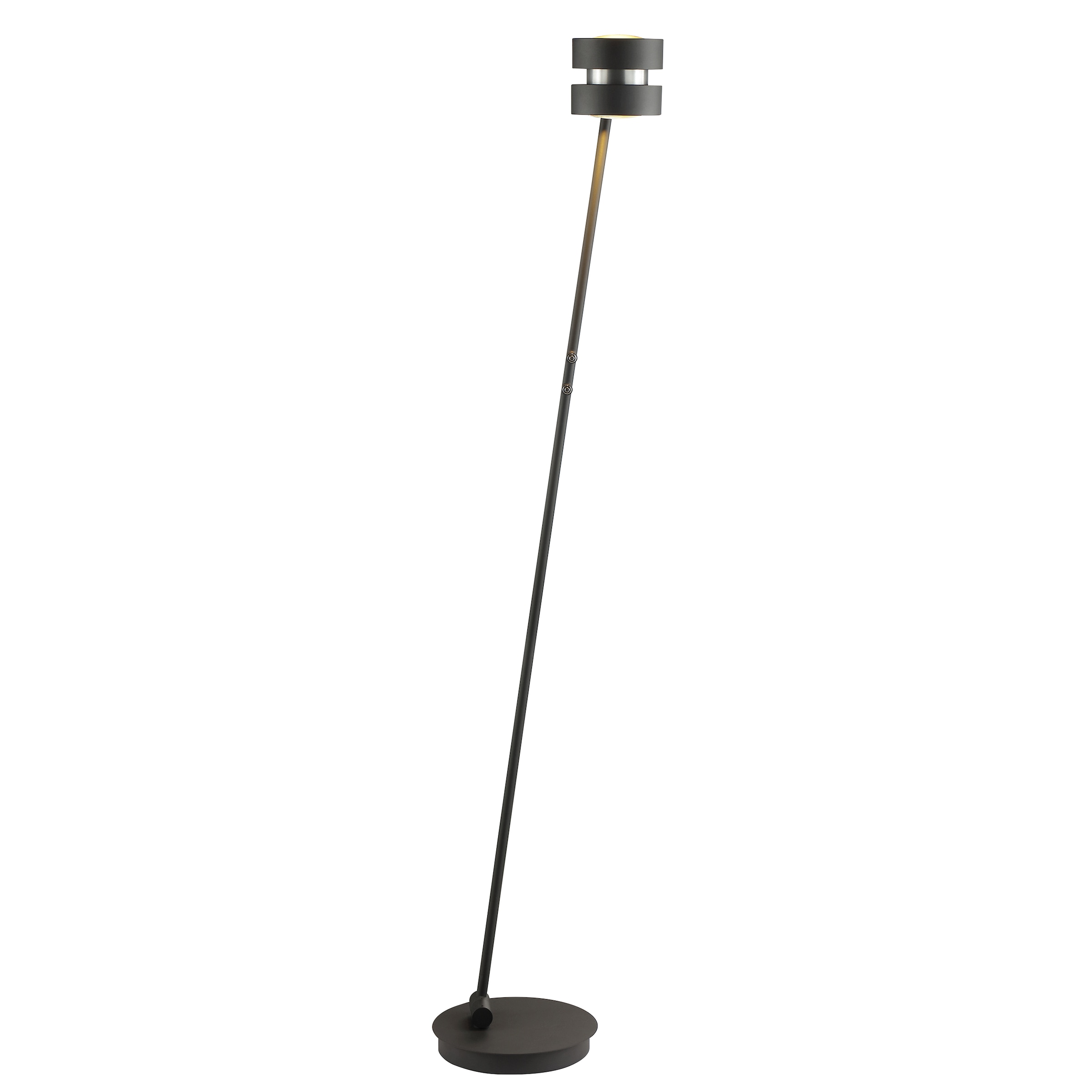 lumiCouture LED Stehlampe »Glow Sphere« LED-Modul 1 Stk. Warmweiß Ø26 cm x 146 cm, 1200 lm, 2700K, Up Downlight, Aluminium/Glas, schwarz