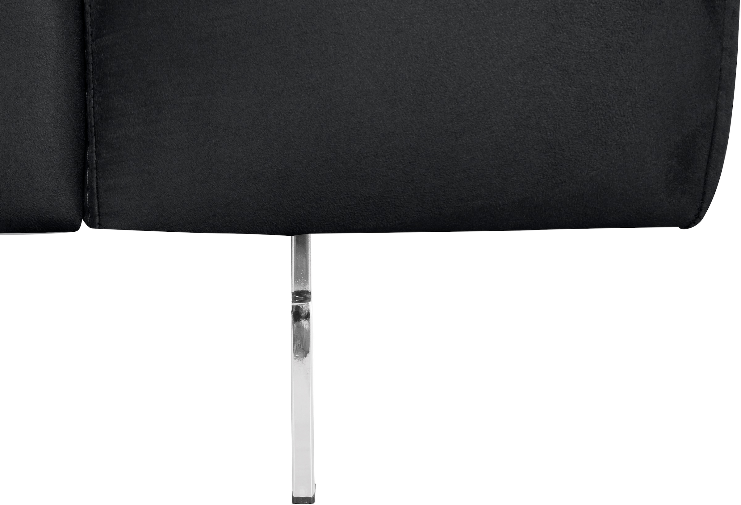 COTTA Ecksofa »Chef L-Form«, mit Kopfteilverstellung, edle Metallkufen, wahlweise mit Bettfunktion
