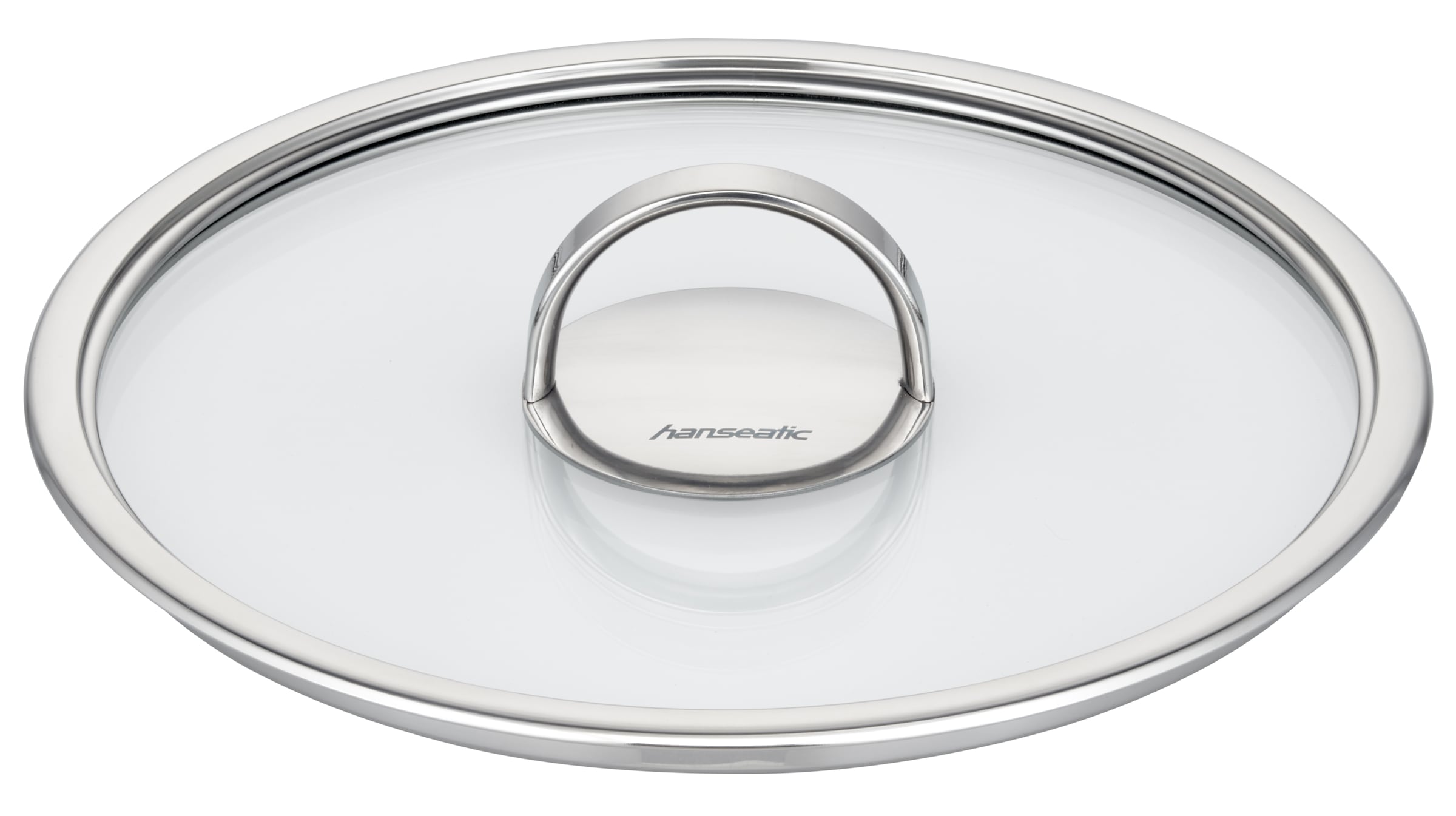 Hanseatic Topf-Set »hanseatic«, Edelstahl 18/10, (Set, 8 tlg., je 1 Fleischtopf 16/20/24 cm, Bratentopf 20 cm), handfreundliche Kaltmetallgriffe, Literskala, Glasdeckel, Induktion