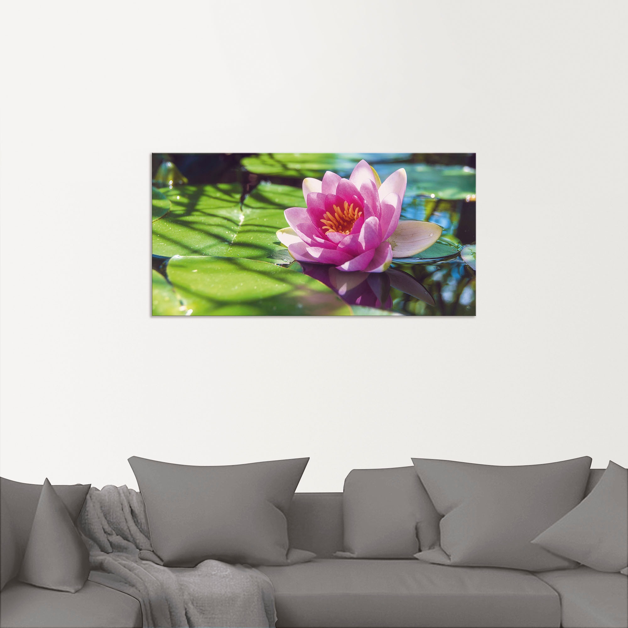 Artland Wandbild »Seerose Nahaufnahme« Blumenbilder 1 Stk. tlg. als Alubild günstig online kaufen