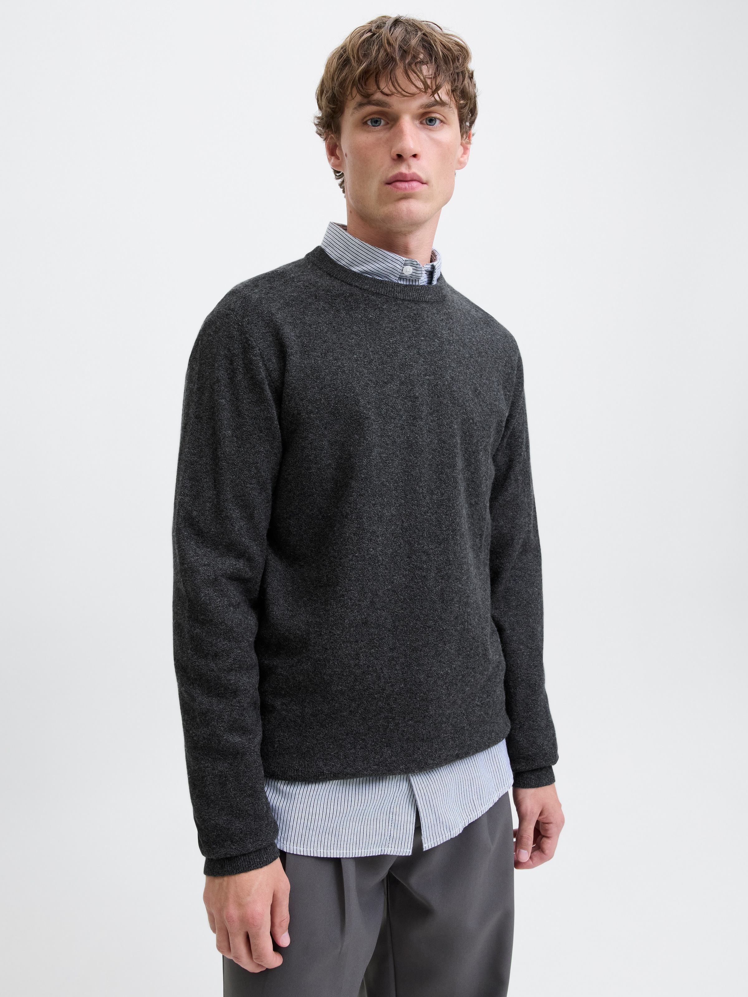 Jack & Jones Strickpullover »JJEPERFECT WOOL KNIT CREW NECK SN«