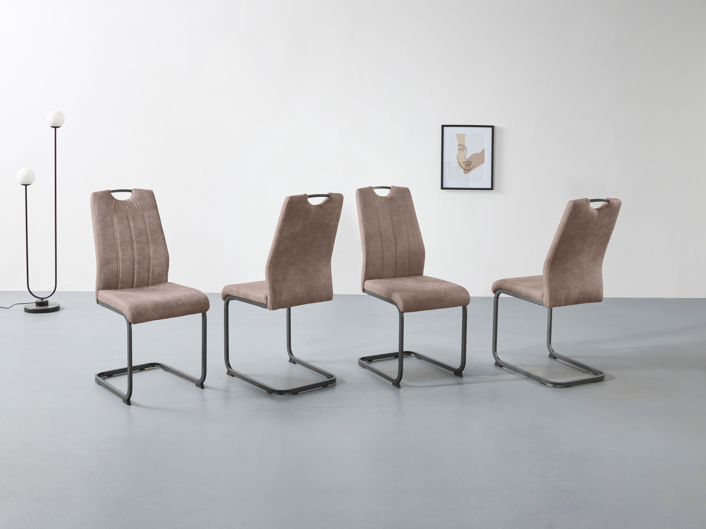 HELA Freischwinger "CHRISTINA", (Set), 2 St., Microfaser, 1, 2 oder 4 Stück günstig online kaufen