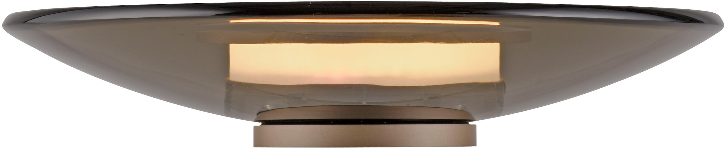 Neuhaus PURE LED Tischleuchte »PURE Moon« LED-Board 1 Stk. Warmweiß Stufenloses dimmen per Touchdimmer, Glas amberfarben