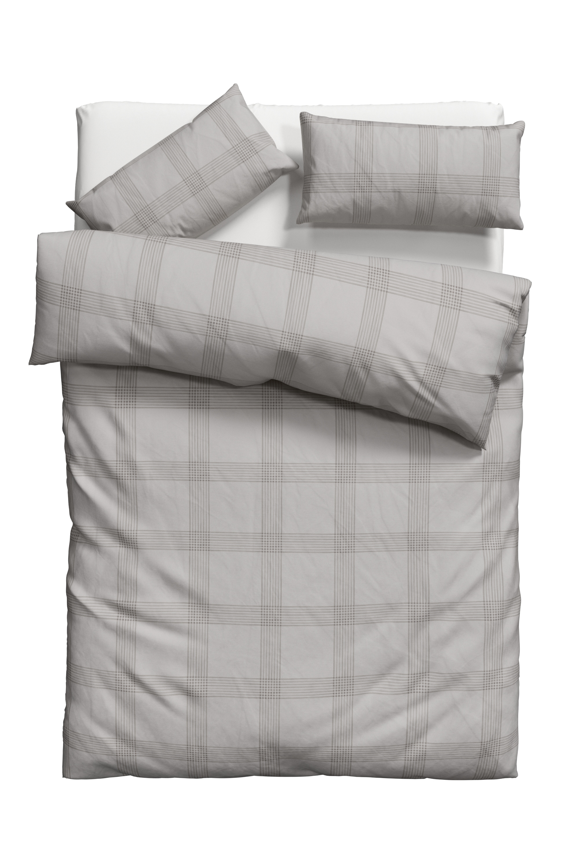 OTTO products Bettwäsche »Check in Gr. 135x200, 155x220 oder 200x200 cm«, Bettwäsche aus Bio-Baumwolle, Bettwäsche im Karo-Design