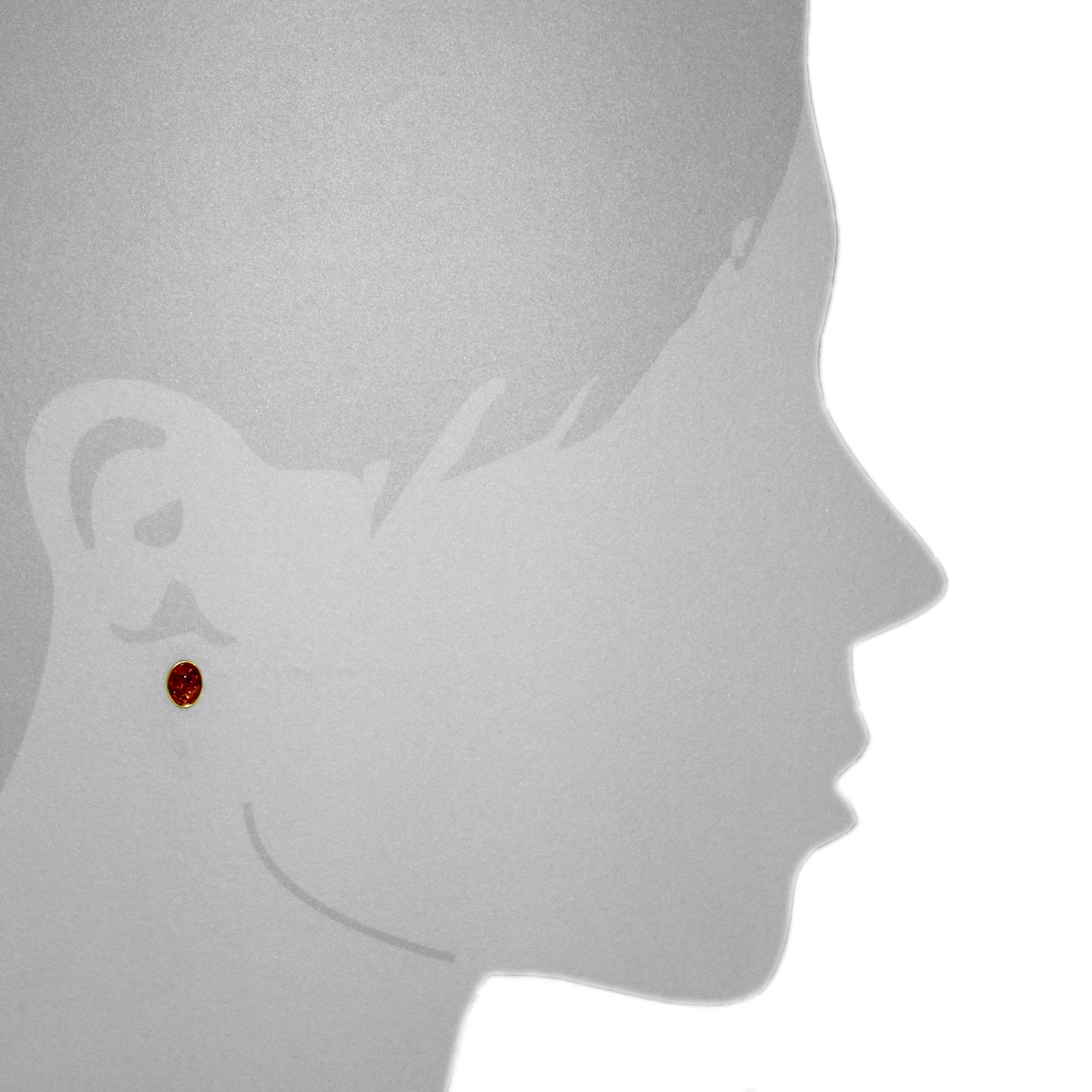 OSTSEE-SCHMUCK Paar Ohrstecker »Ostsee-Schmuck Ohrstecker Classic 8 x 6 mm«