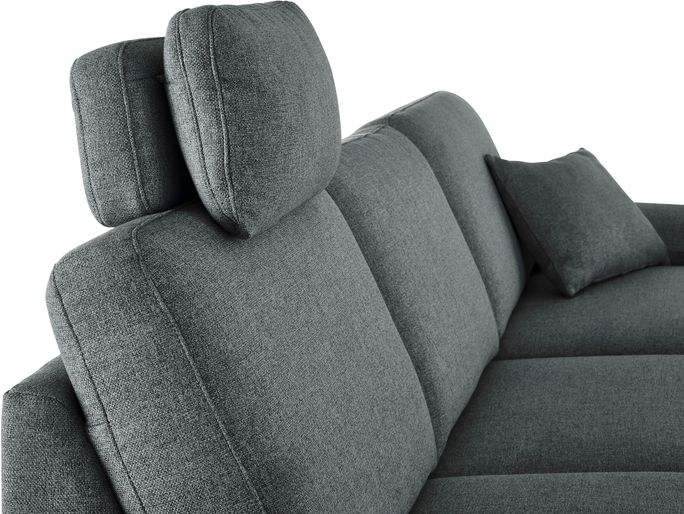 3C Candy Ecksofa »Mainau L-Form«, Relaxfunktion im 1,5-Sitzer, motorische Schlaffunktion in Longchair