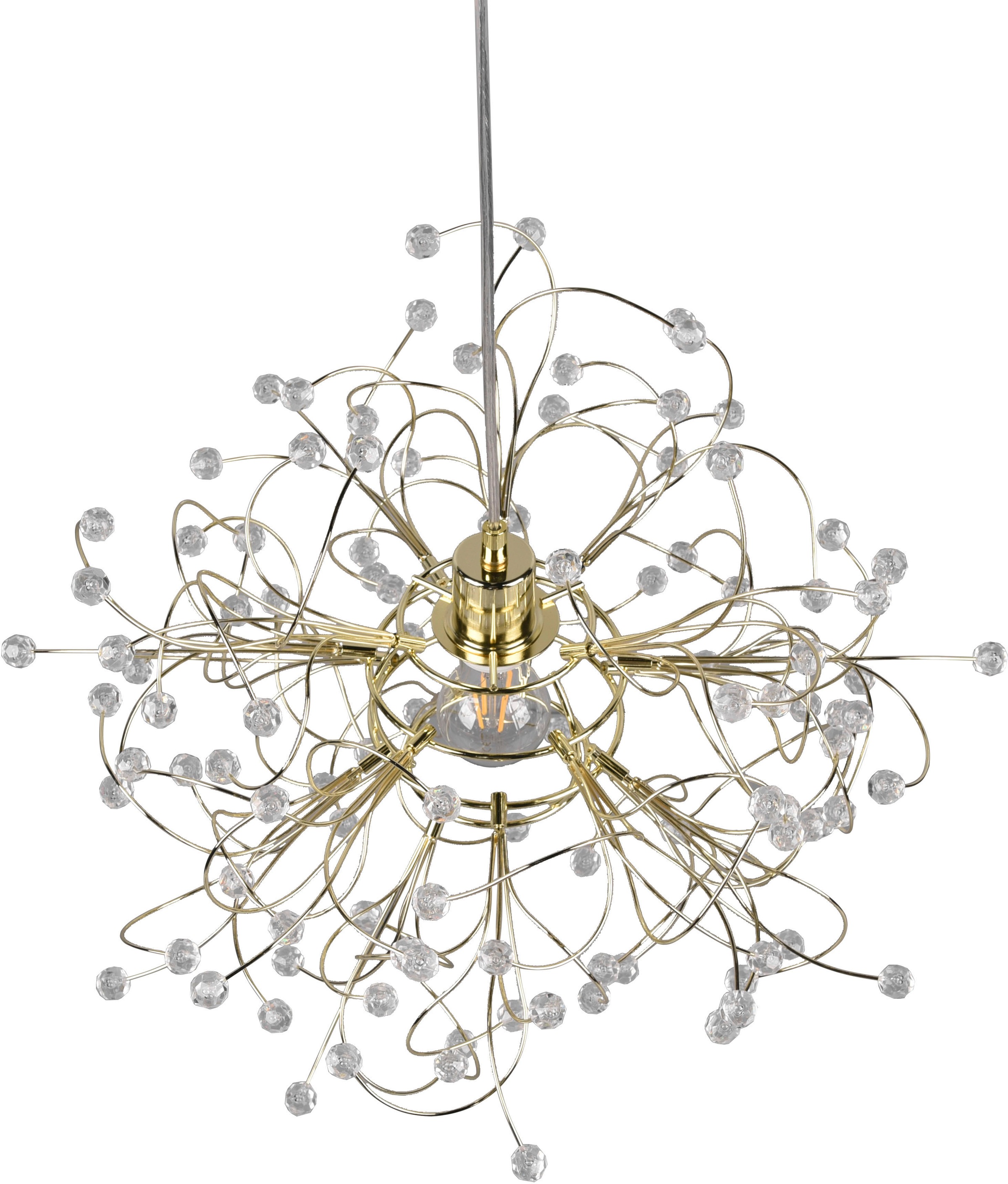 REALITY Leuchten Pendelleuchte »Gloria« E27 1 Stk. warmweiß - kaltweiß Hängelampe höhenverstellbar max 150cm, exkl 1xE27 max 40W, Ø 52cm