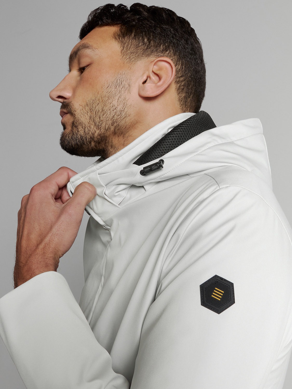 NO EXCESS Kurzjacke »No Excess Jacke mit abnehmbarer kapuze«