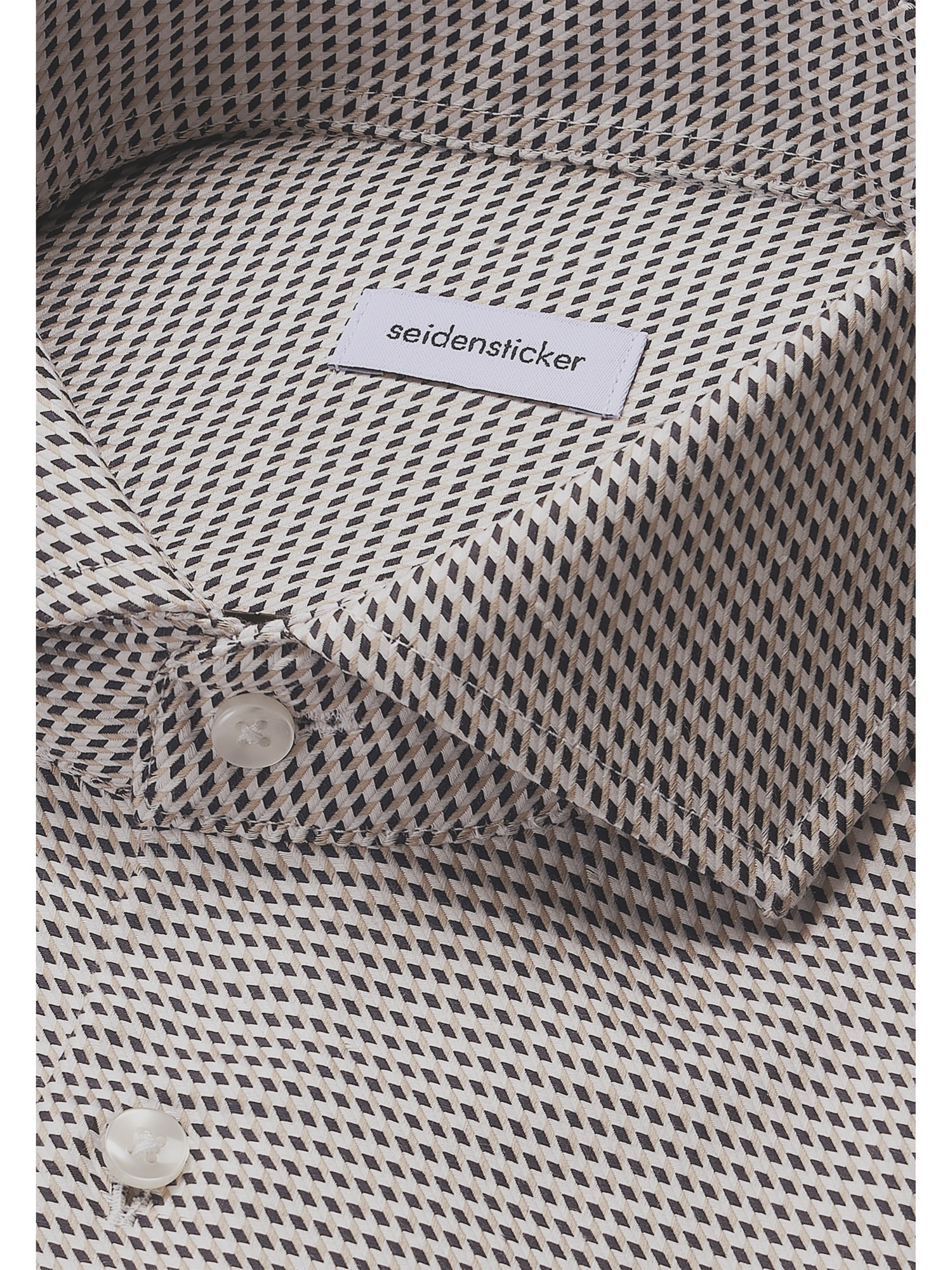 seidensticker Businesshemd »Schwarze Rose« Regular 1/1 Kentkragen Pepita