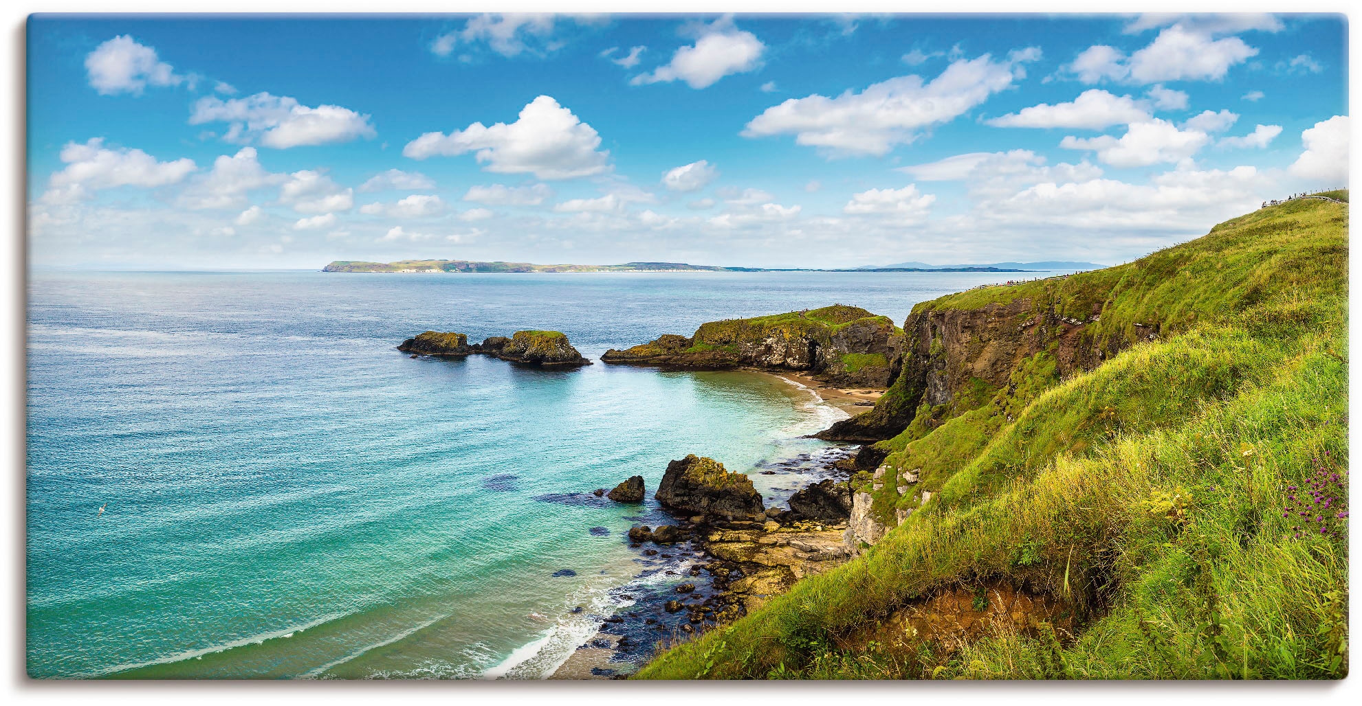 Artland Wandbild »Küstenweg in Carrick-a-Rede« Gewässer 1 Stk. tlg. als Lei günstig online kaufen