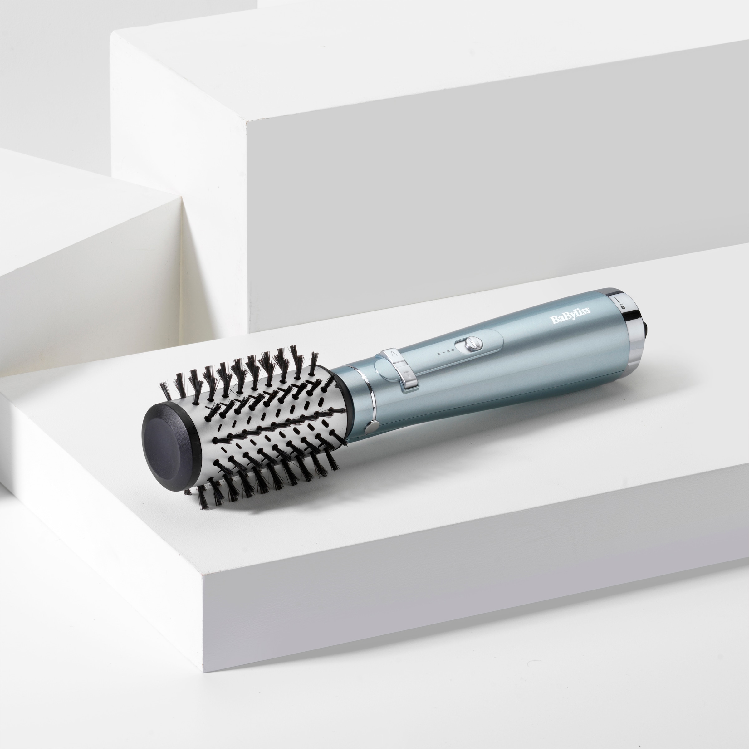 BaByliss Warmluftbürste »BaByliss Hydro Fusion rotierende Warmluftbürste, Anti-Frizz, AS773E« Rundbürstenföhn mit Dual-Ionen, Keramik & 50 mm Rundbürste, 700W