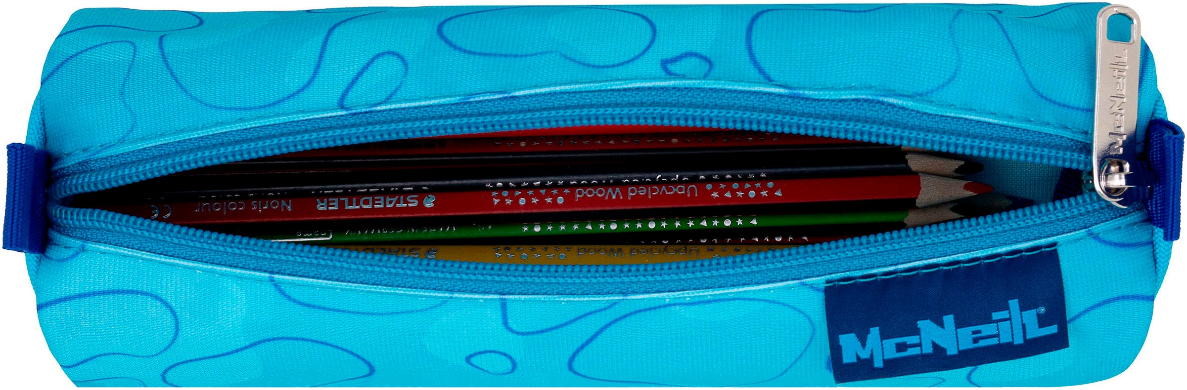 McNeill Schulranzen »Ergo Compacto, Bubble«, reflektierende Streifen auf den Schultergurten-retroreflektierende Flächen, inkl. Federmäppchen, Turnbeutel, Schlamperrolle & Motivmagnet
