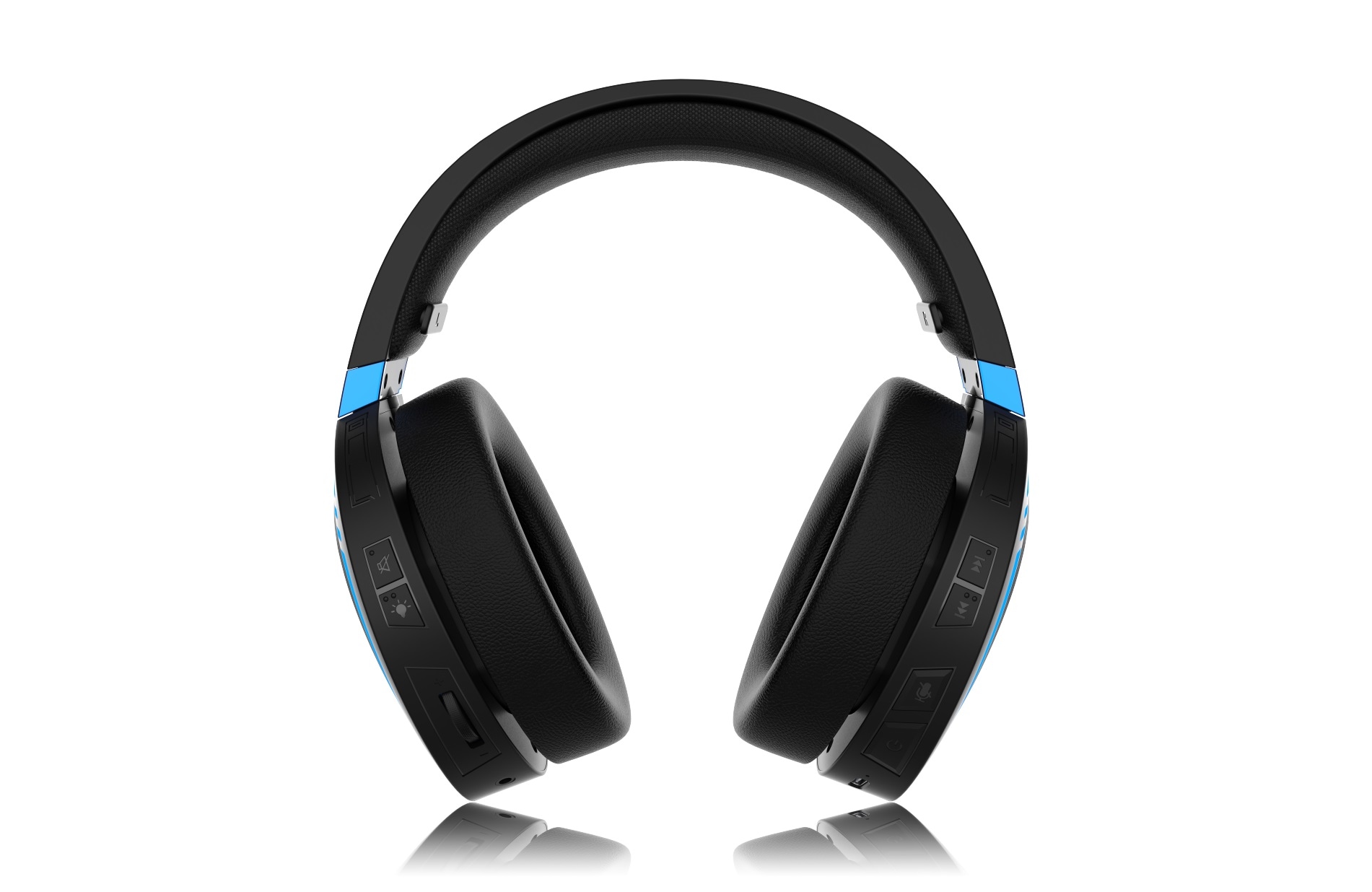 Sades Gaming-Headset »SADES Warden I SA-201 Gaming Headset, Wireless, schwarz/blau, USB«, Rauschunterdrückung