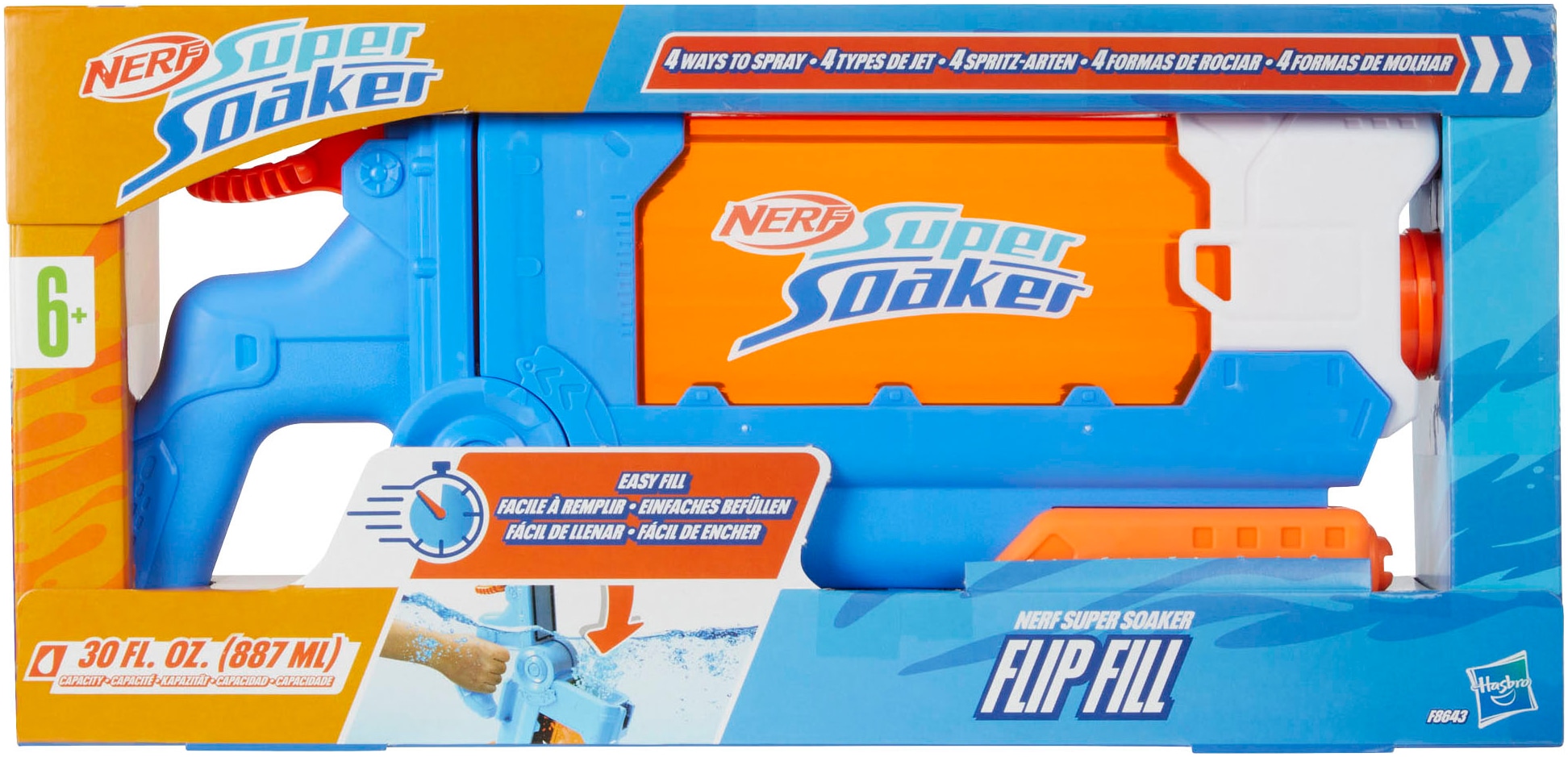 Hasbro Wasserpistole »Nerf, Wasserblaster, Super Soaker, Flip Fill«
