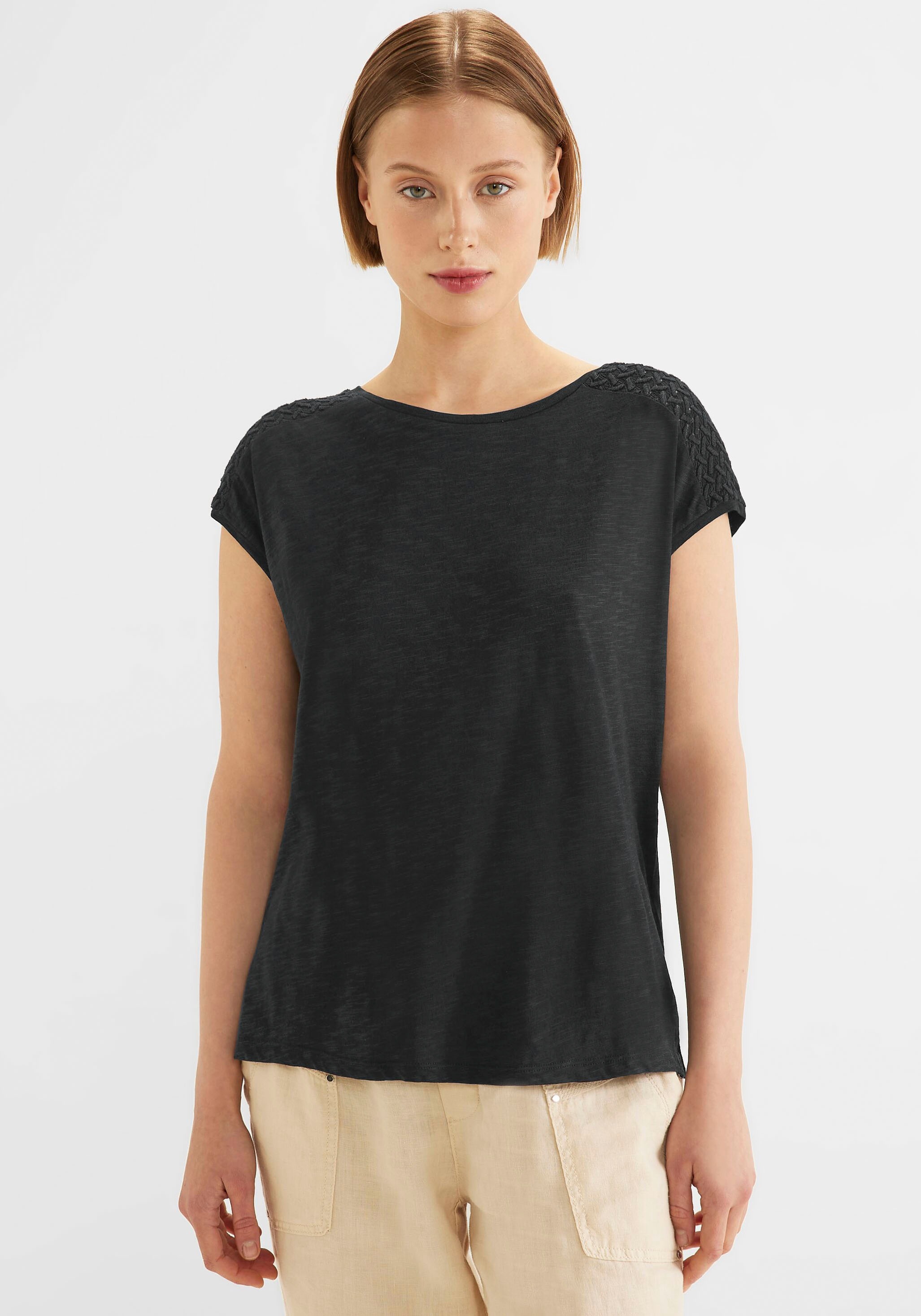 Spitzendetail den ONE Shirttop, an mit im bestellen STREET Online-Shop Schultern