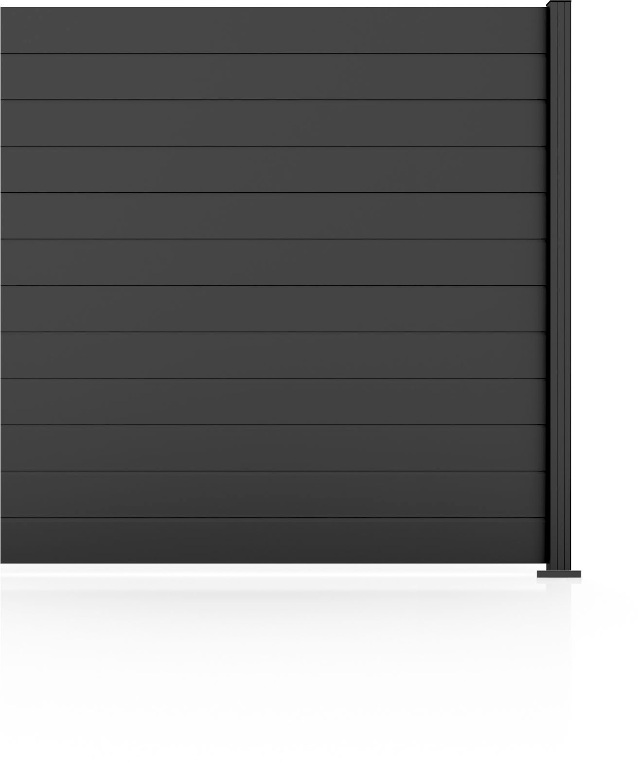 STAKET PRO Gartenzaun »Anbauzaun Paneel 150«, LxH: 184,2x187 cm, 1 Element á 180 cm Breite
