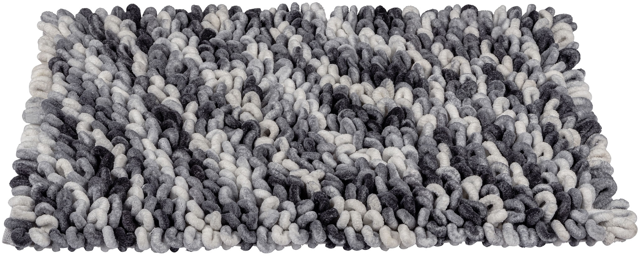 WENKO Badematte »Lerici« Höhe 60 mm rutschhemmend beschichtet fusselfreier Badteppich, 3D-Struktur, hohe Feuchtigkeitsaufnahme