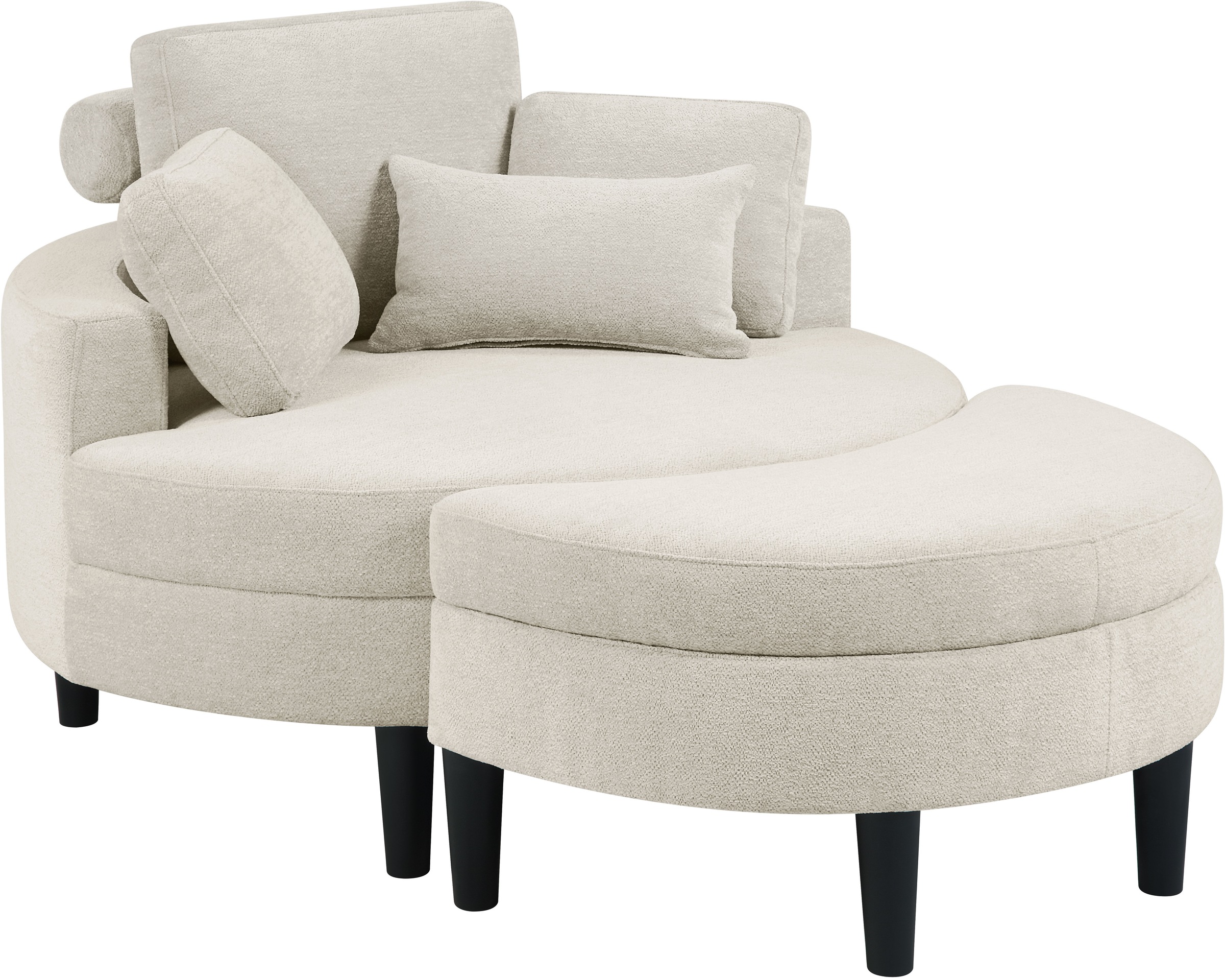 ATLANTIC home collection Loveseat »Ravi«, XXL- Sessel, inklusive Stauraumho günstig online kaufen