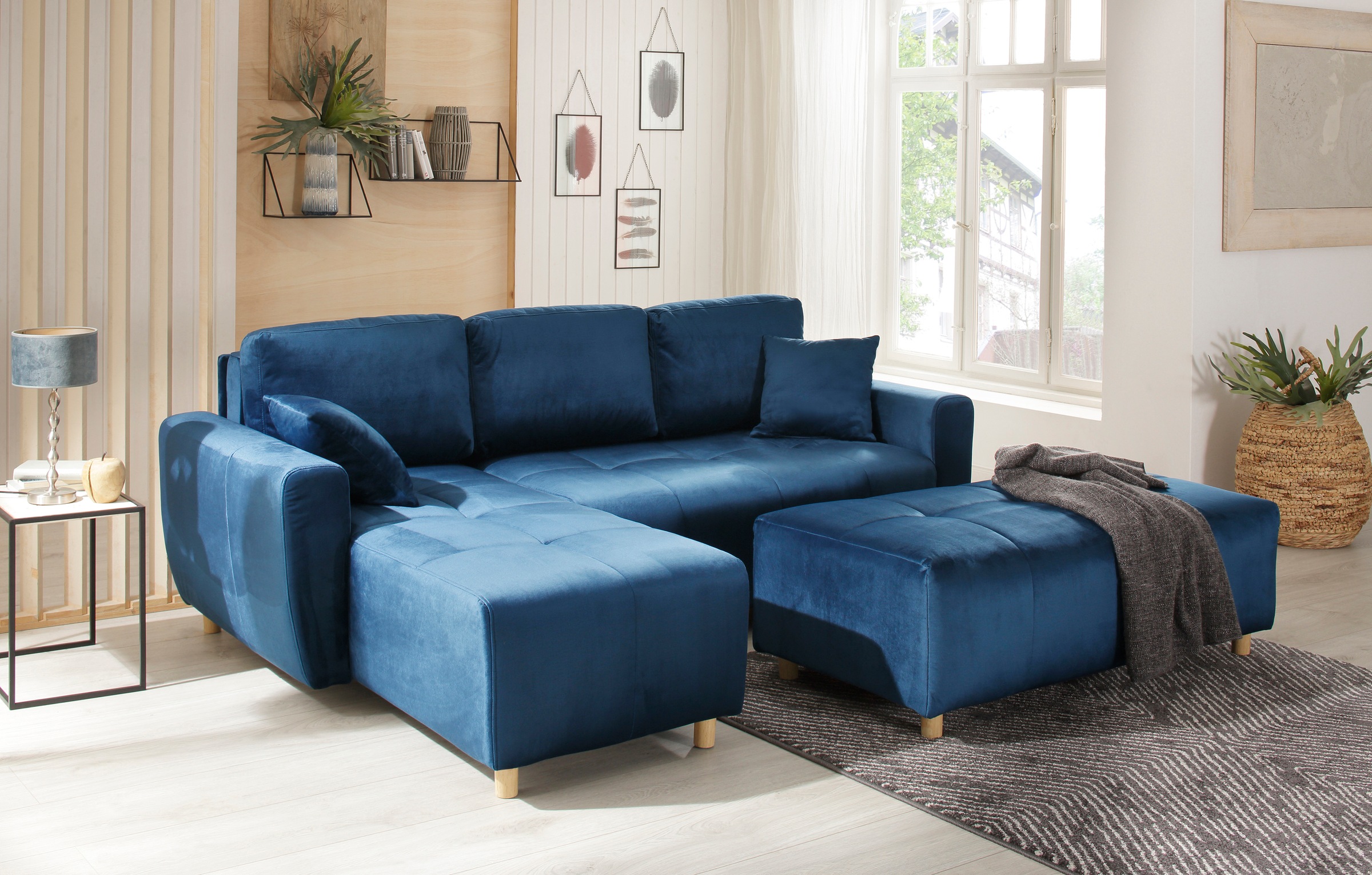 Home affaire Ecksofa »Scania L-Form«, wahlweise mit Bettfunktion und Bettka günstig online kaufen