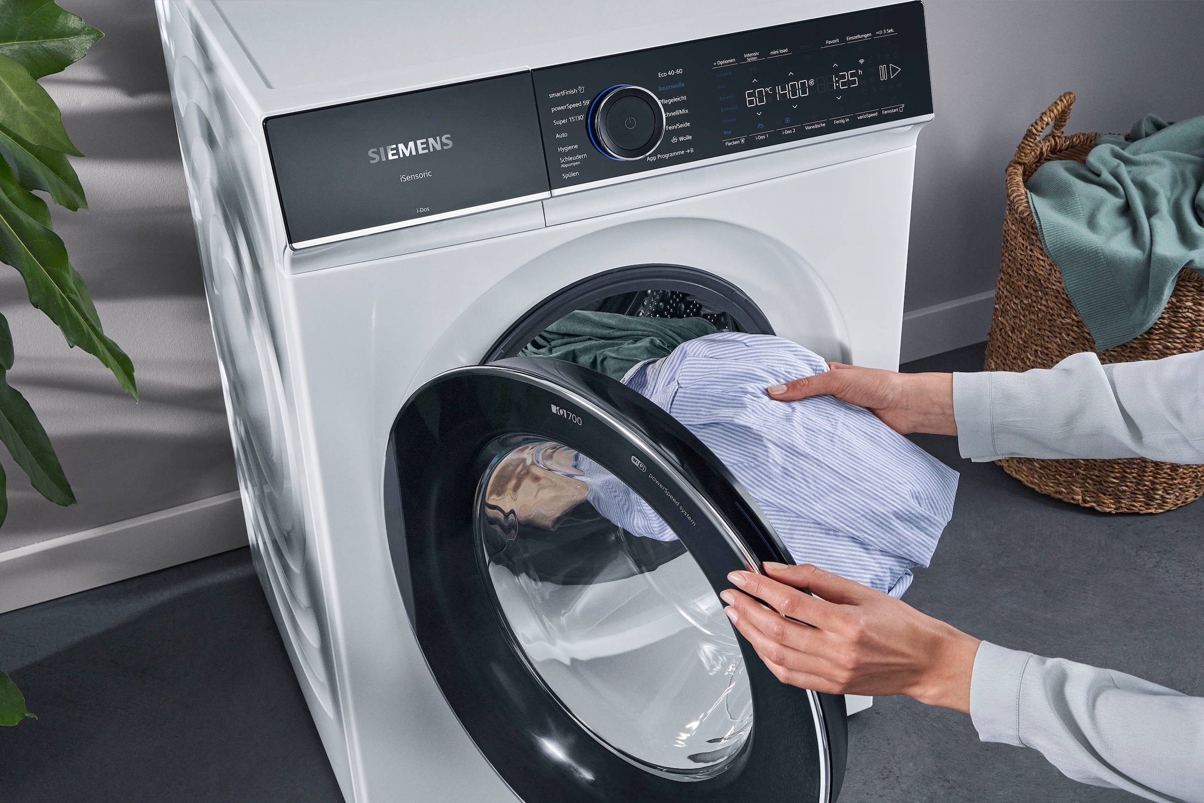 SIEMENS Waschmaschine »WG44B2A40«, WG44B2A40, dosiert – Menge kg, der exakten Wasser Waschmittel 9 bestellen und U/min, i-Dos 1400 online in