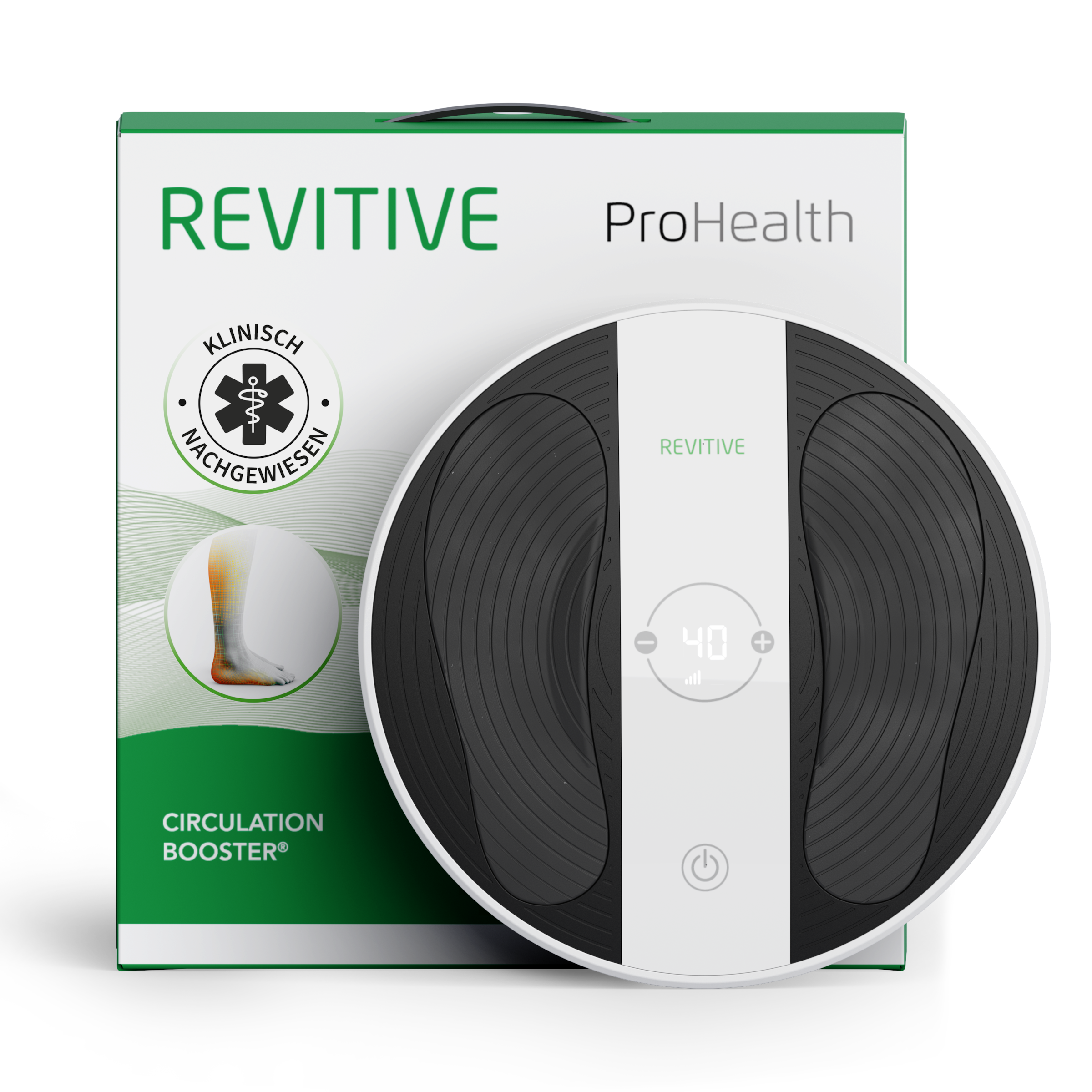REVITIVE EMS-Fußmassage-Gerät »Pro Health Durchblutungs-Stimulator« Lindert Schmerzen, Beschwerden, Schwellungen, Durchblutungsstörungen grün Nicht...