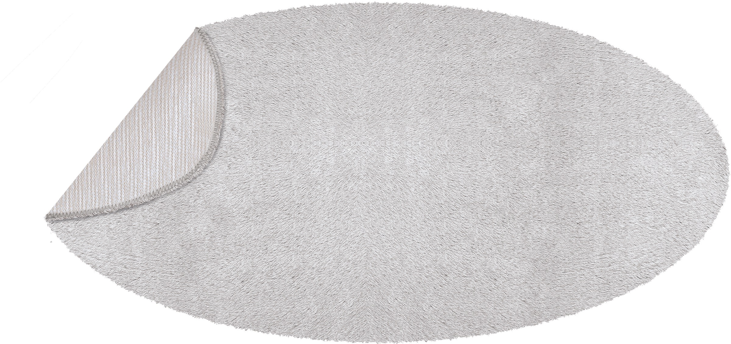 Kleine Wolke Badematte »Cony Oval«, fußbodenheizungsgeeignet-beidseitig nutzbar, Badteppich, Fell-Optik, Uni Farben, besonders weich, waschbar