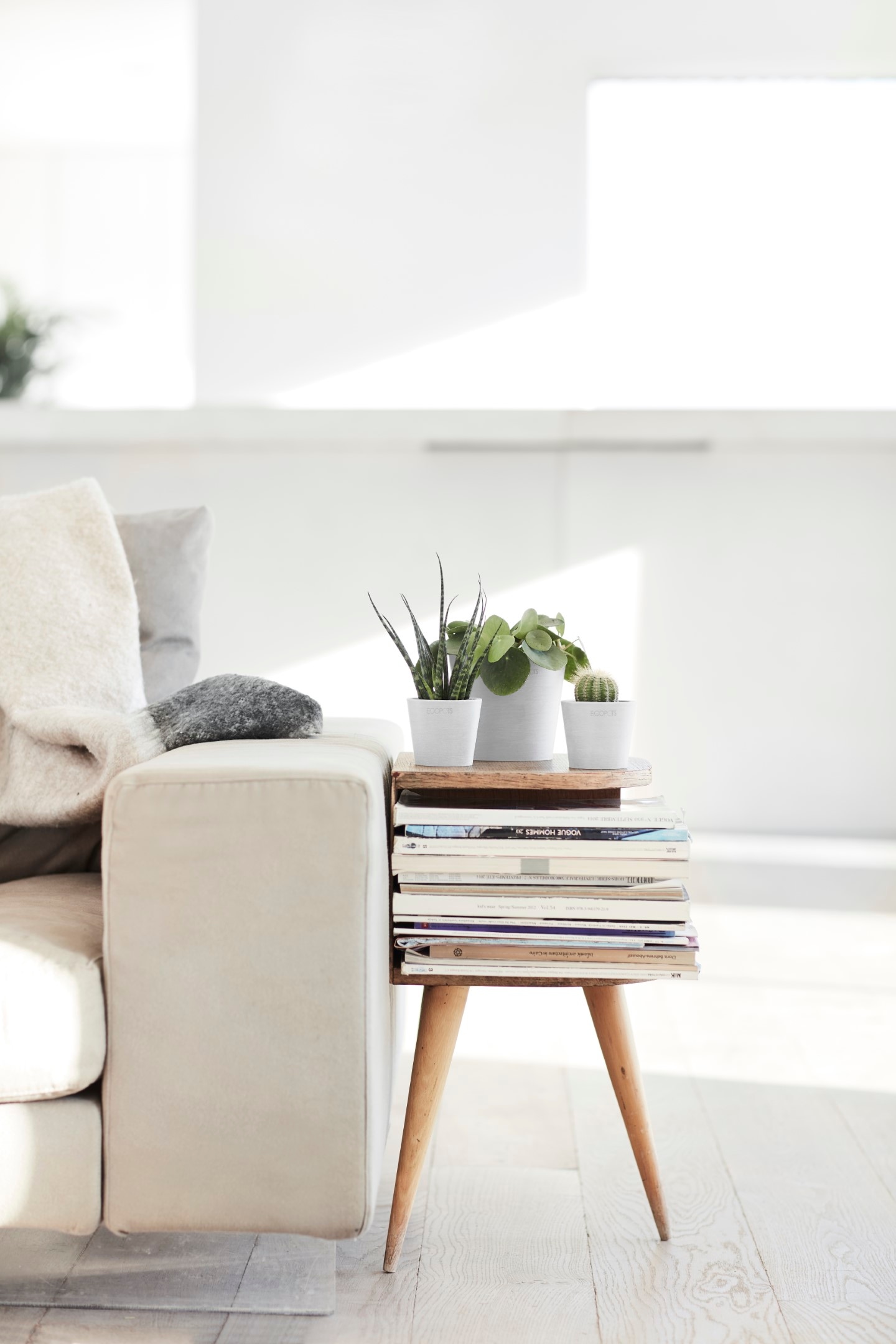 ECOPOTS Blumentopf »Amsterdam Mini 13 Weiß« für den Innenbereich