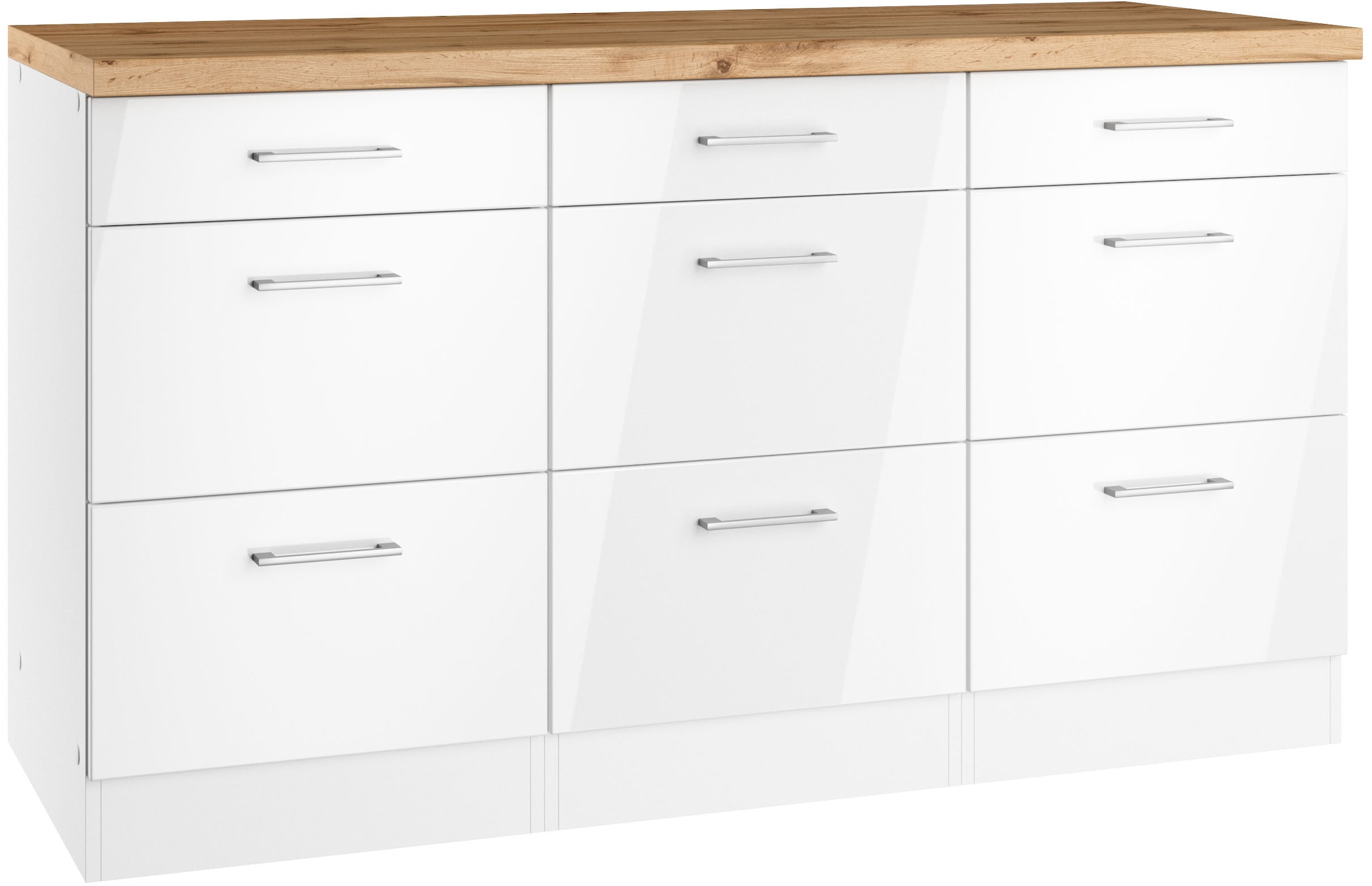KOCHSTATION Unterschrank »KS-Milan«, HELD Möbel,Auszugschrank 150 cm, matte günstig online kaufen