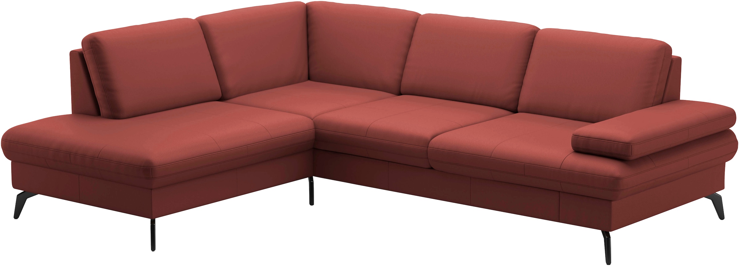 sit&more Ecksofa »Morris L-Form, inkl. Sitztiefenverstellung«, wahlweise mit Armteilverstellung, Bettfunktion & Bettkasten