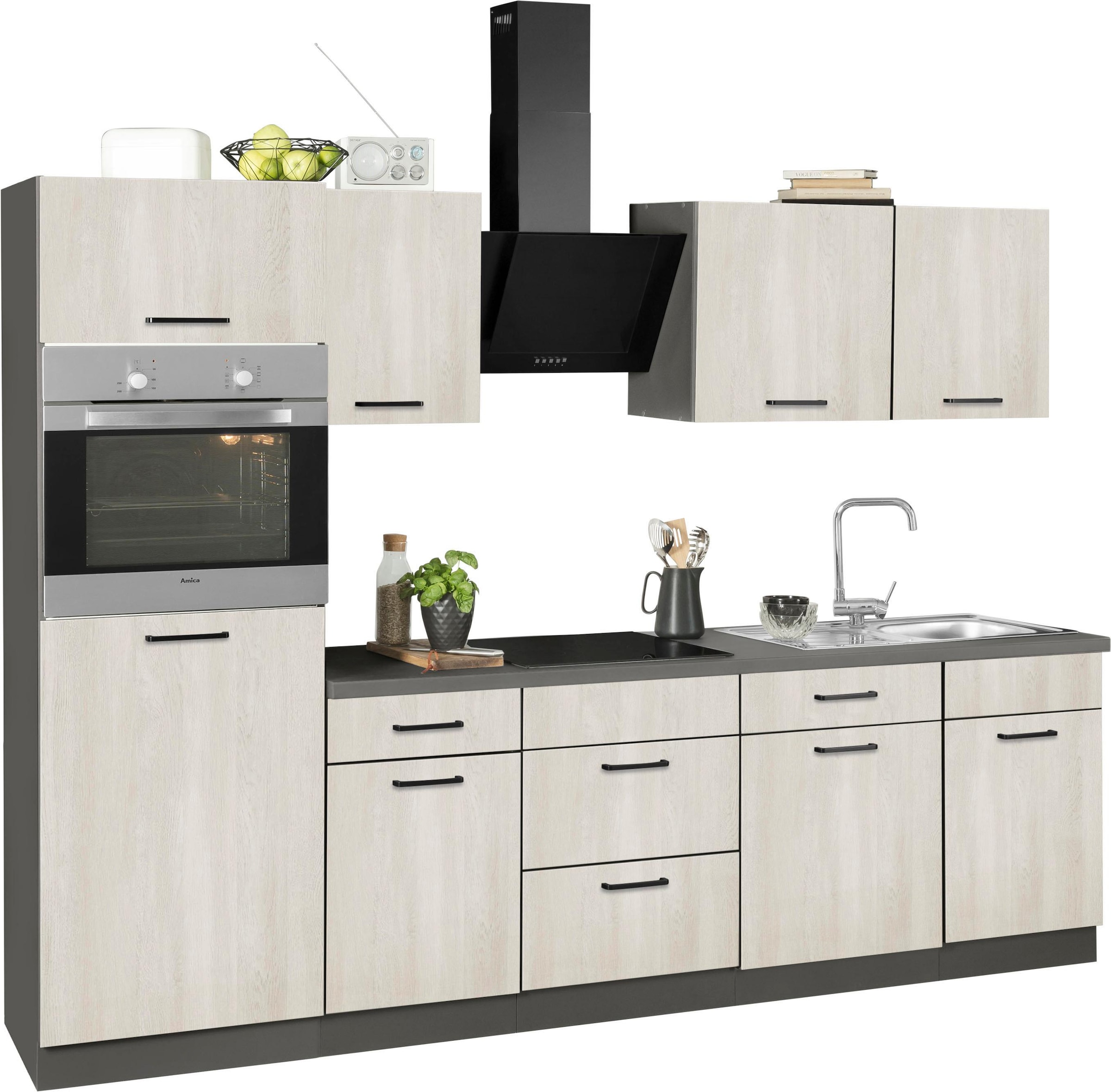 wiho Küchen Küchenzeile »Esbo«, online bestellen E-Geräte, ohne Breite 280 cm