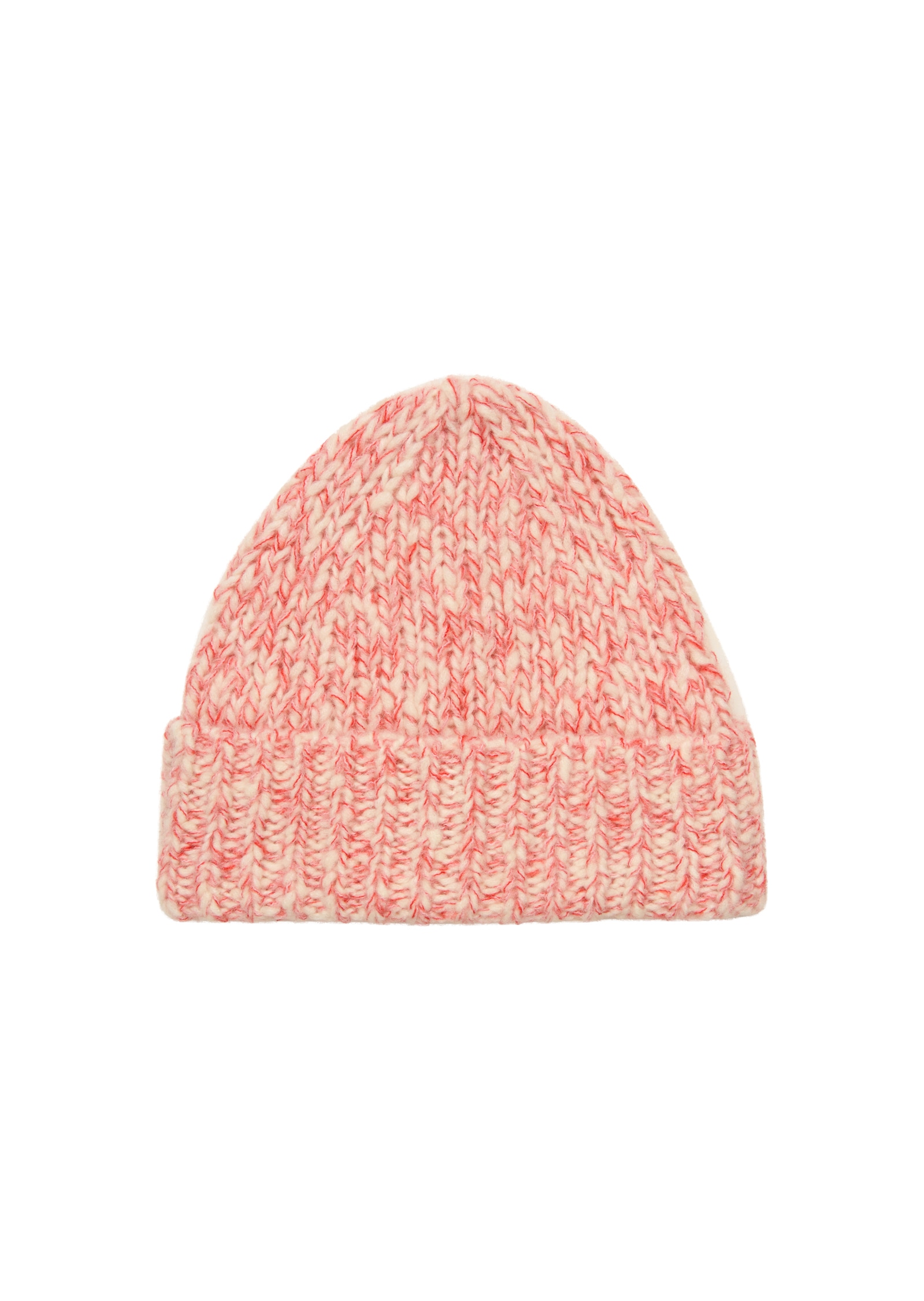 MARC O'POLO DENIM Strickmütze aus hochwertigen Wollmix, meliert Light Pink