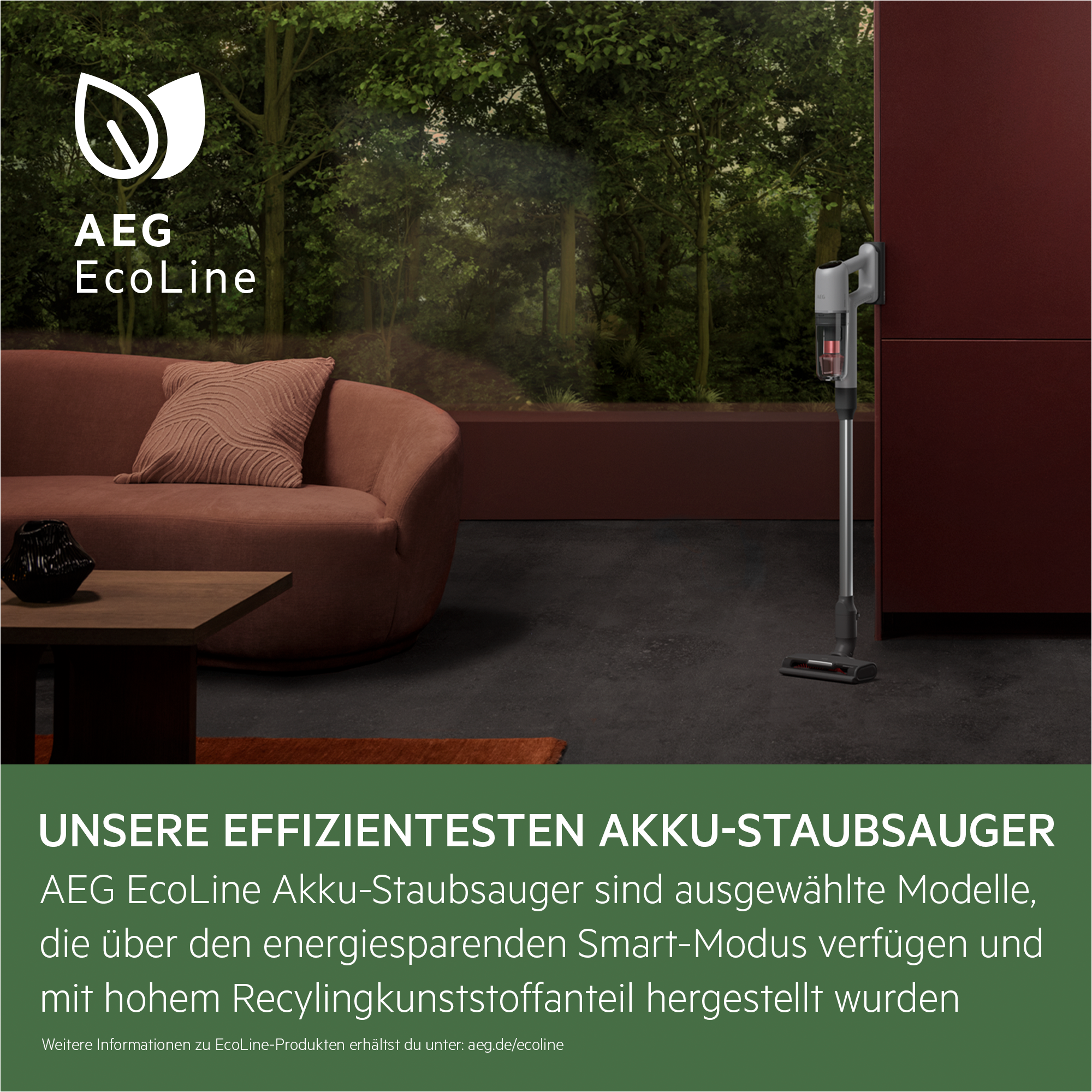 AEG Akku-Handstaubsauger »ANIMAL 7000 (AP71AB14UG)«, extrem leicht 2,2 kg, 60 % Recyclingmaterial, bis zu 50 Min. Laufzeit