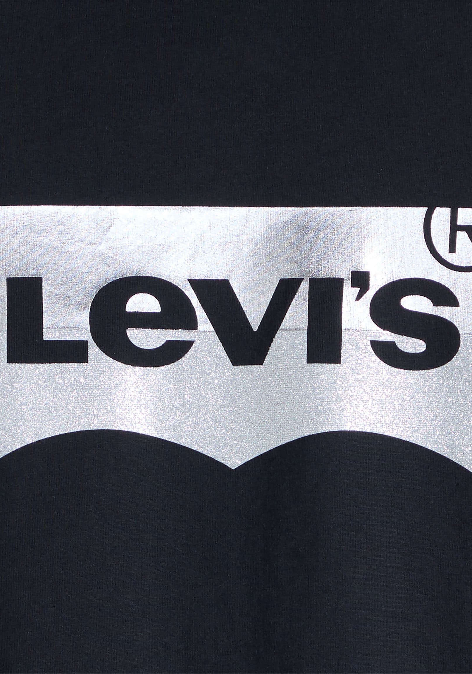 Levi's® Rundhalsshirt »THE PERFECT TEE«, mit Logo im Metallic-Holo Print