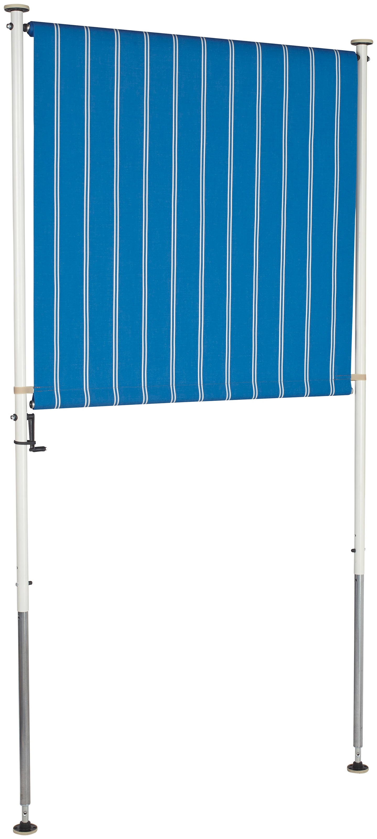 Angerer Freizeitmöbel Klemm-Senkrechtmarkise, blau/weiß, BxH: 120x225 cm