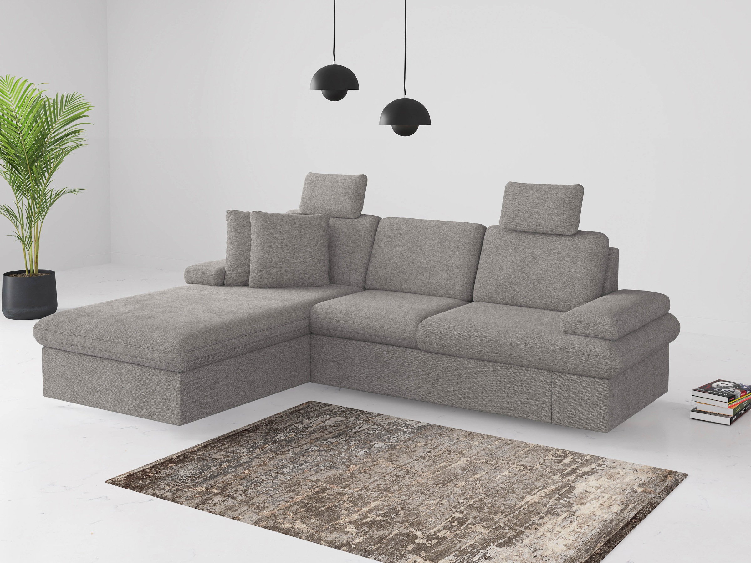 sit&more Ecksofa »Moreno«, mit Armteilverstellung,wahlweise mit Bettfunktio günstig online kaufen