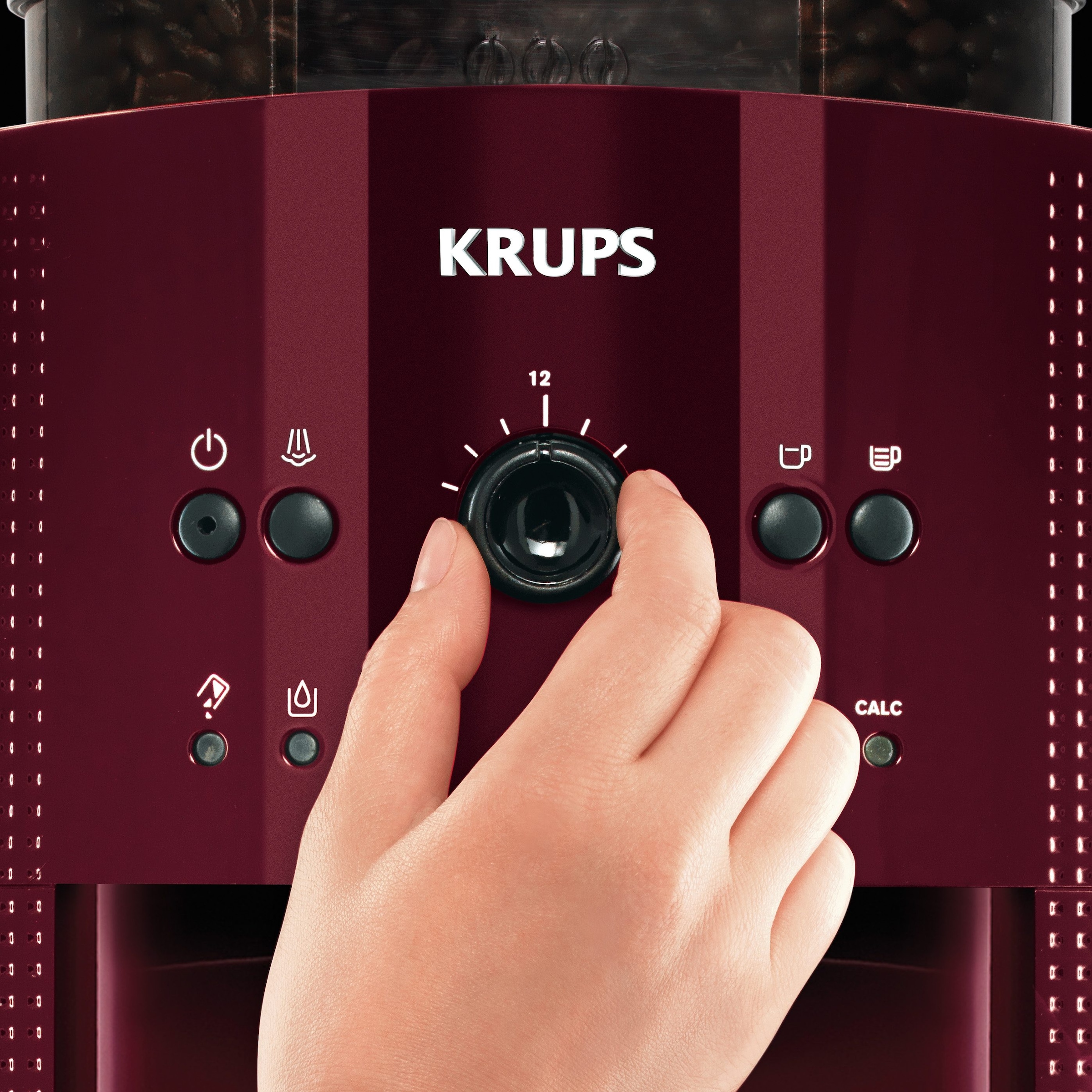 Krups Kaffeevollautomat »EA8107 Arabica« 2-Tassen-Funktion, manueller Dampfdüse, 2 voreingestelle Kaffeestärken